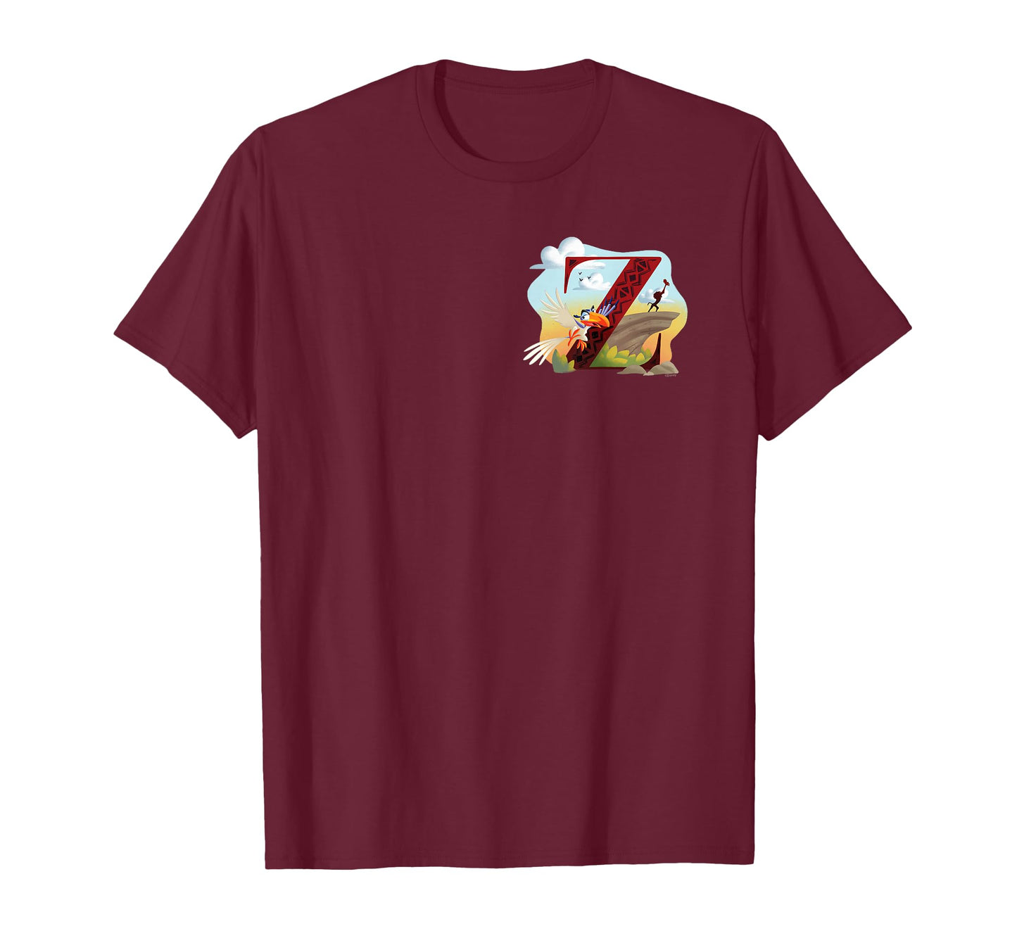 Disney Alphabet Monogram The Lion King Letter Z for Zazu T-Shirt