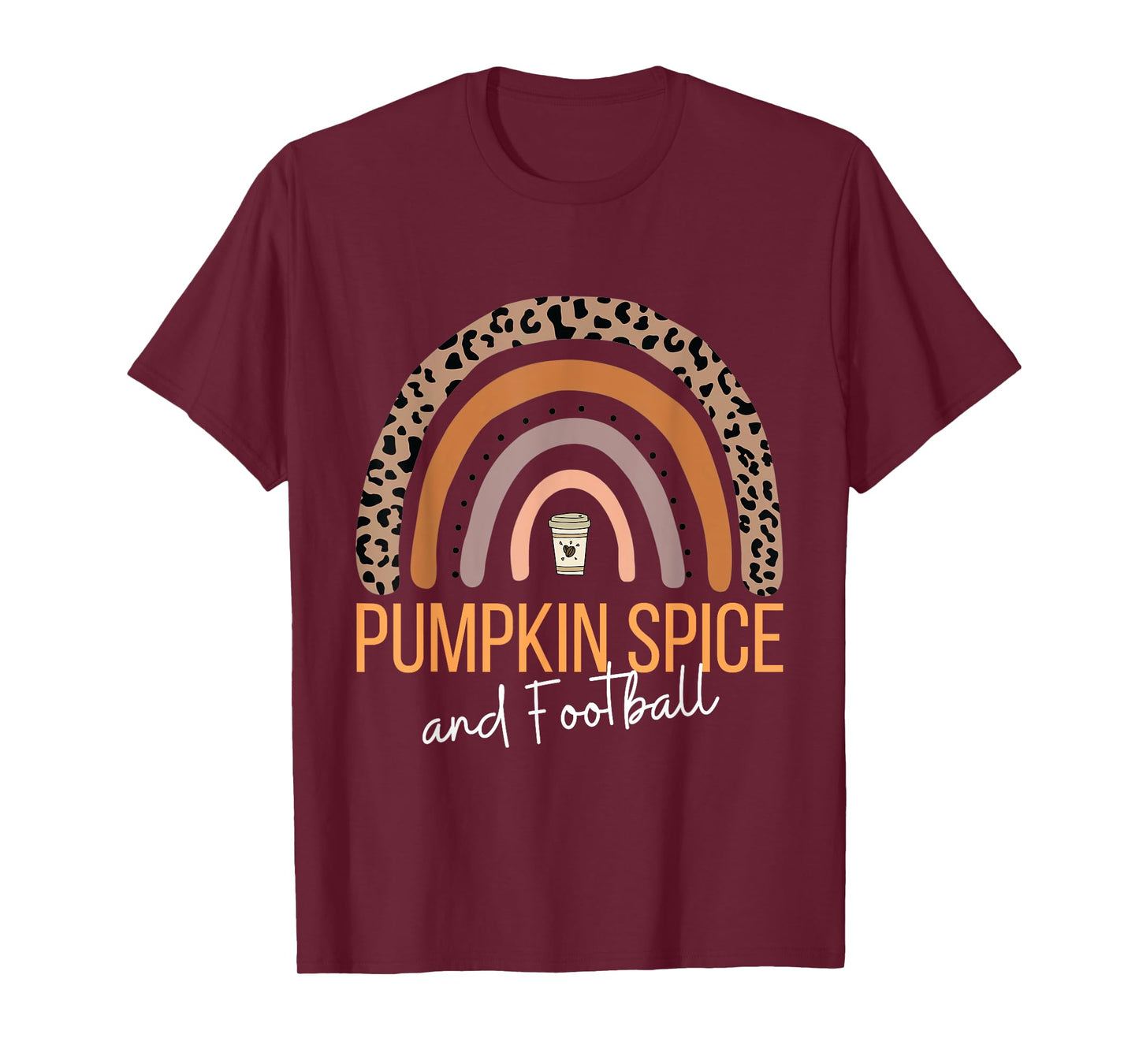 Pumpkin Spice and Football Boho Fall Tee For Women T-Shirt