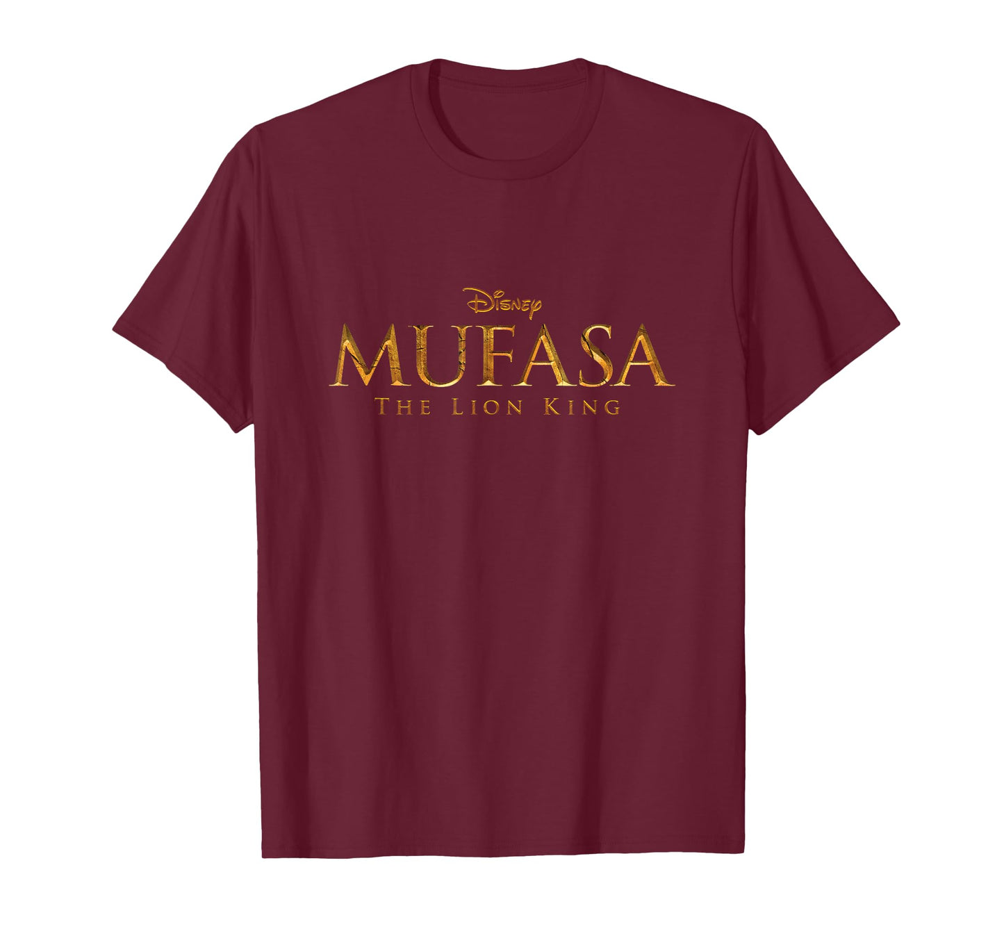 Disney Mufasa: The Lion King Golden Title Logo T-Shirt