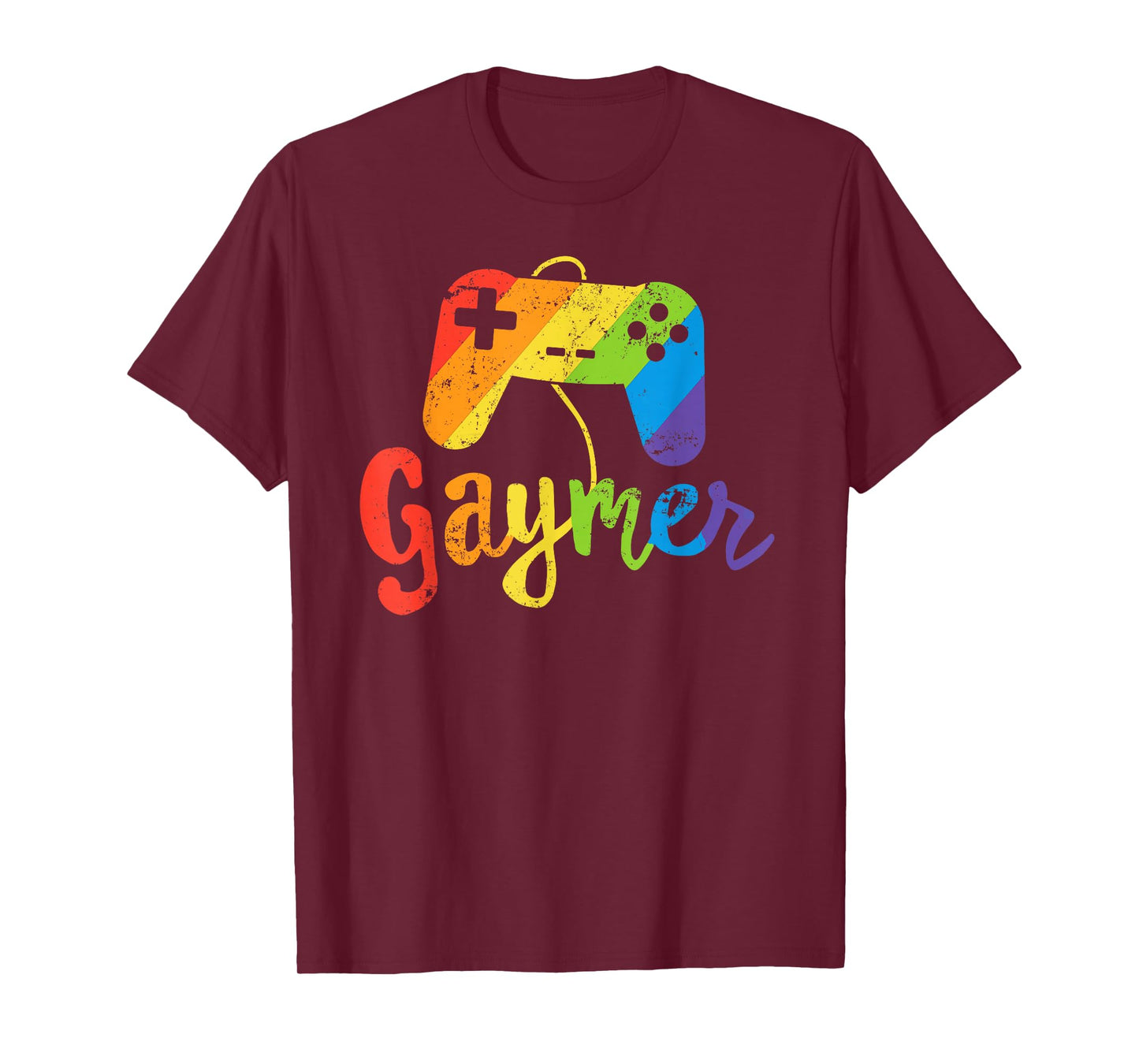 Gaymer Shirt - LGBT Pride Gay Gamer Rainbow Flag Gift T-Shirt