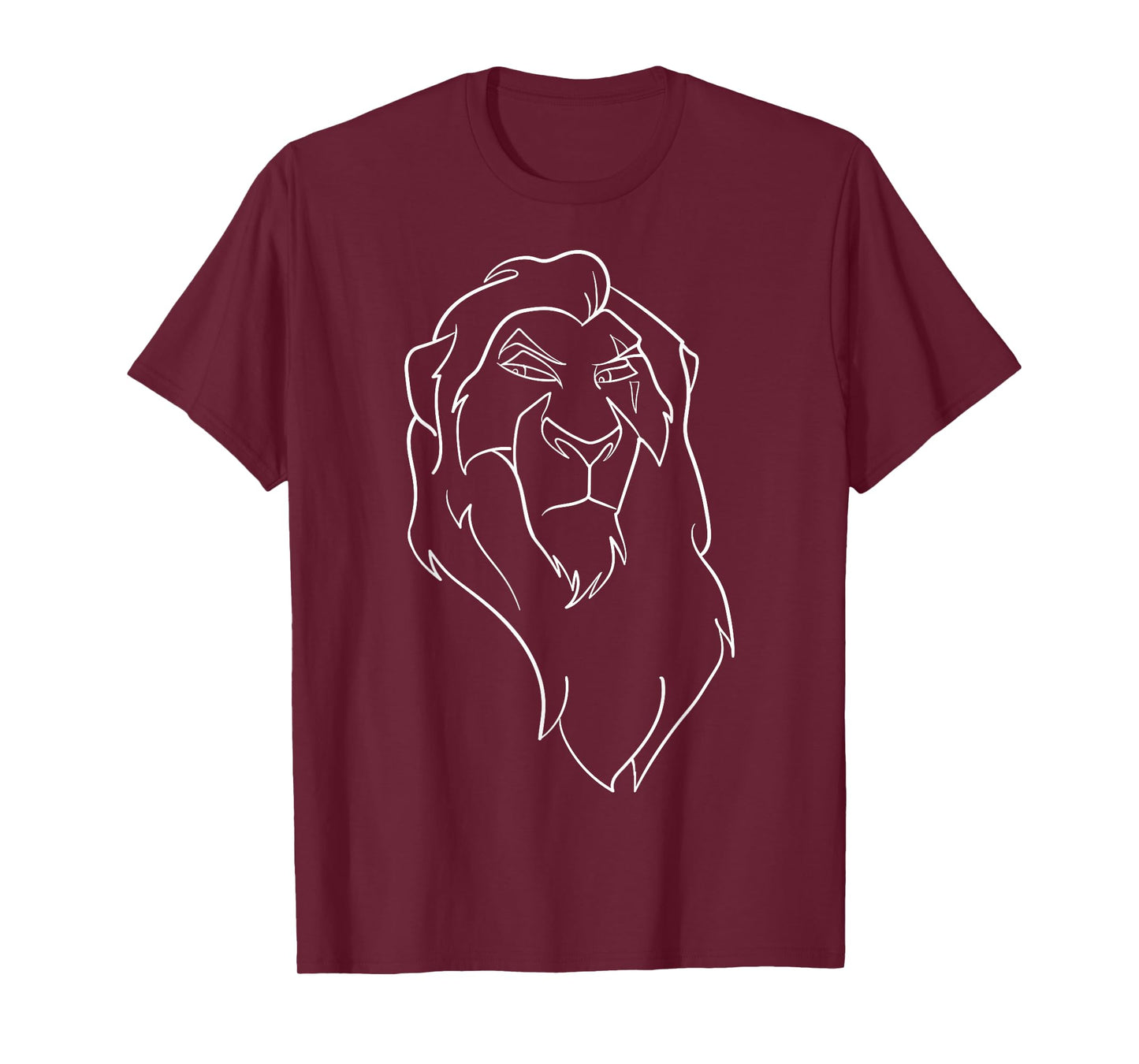 Disney Lion King Scar Line Art Graphic T-Shirt T-Shirt