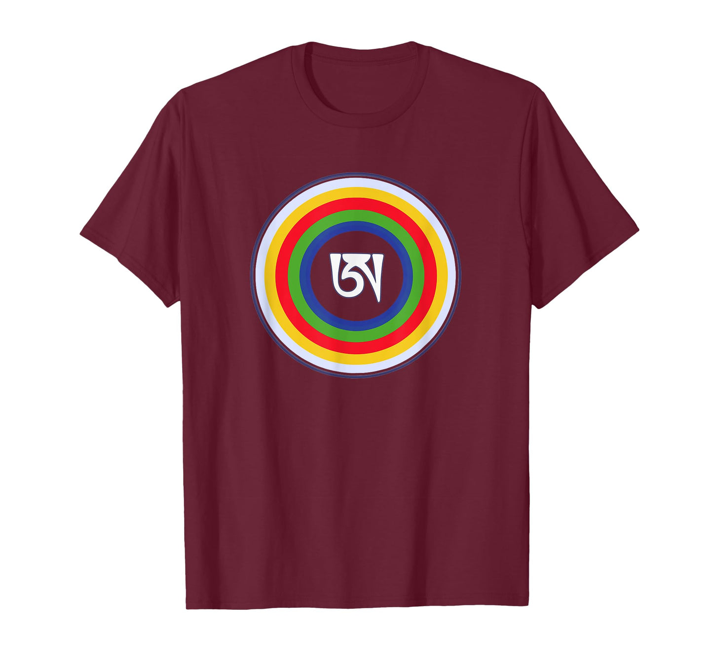 Dzogchen Tibetan Letter A Symbol Buddhism Meditation T-Shirt