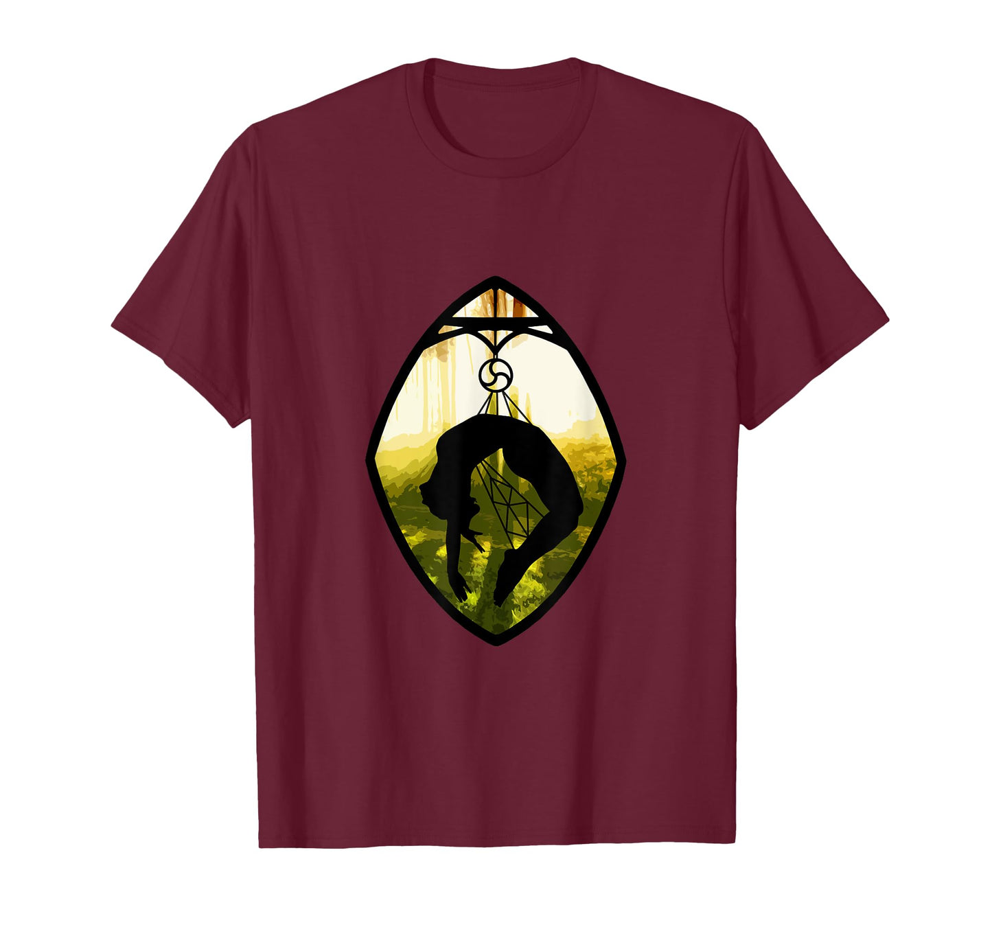 "Shibari Forest Silhouette" Japanese Rope Bondage T-Shirt T-Shirt