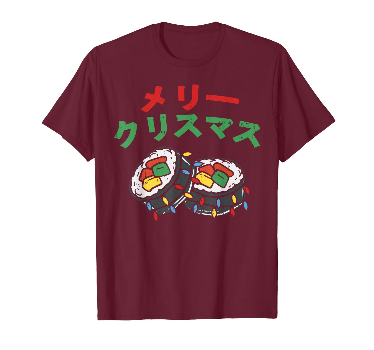 Merry Christmas Japanese Shirt Japan Sushi Meri Kurisumasu T-Shirt