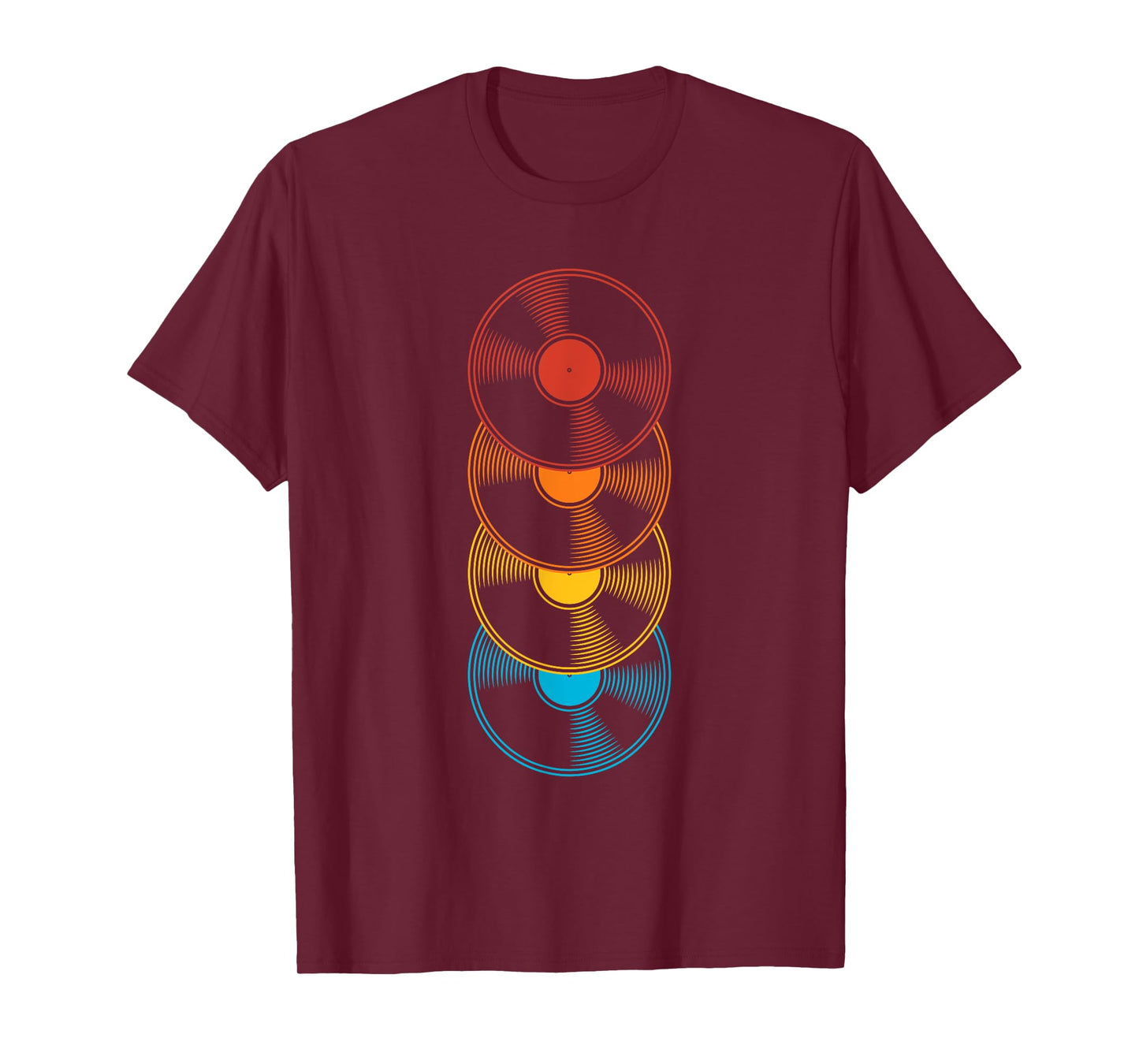 Rainbow Vinyl Record Music T-Shirt