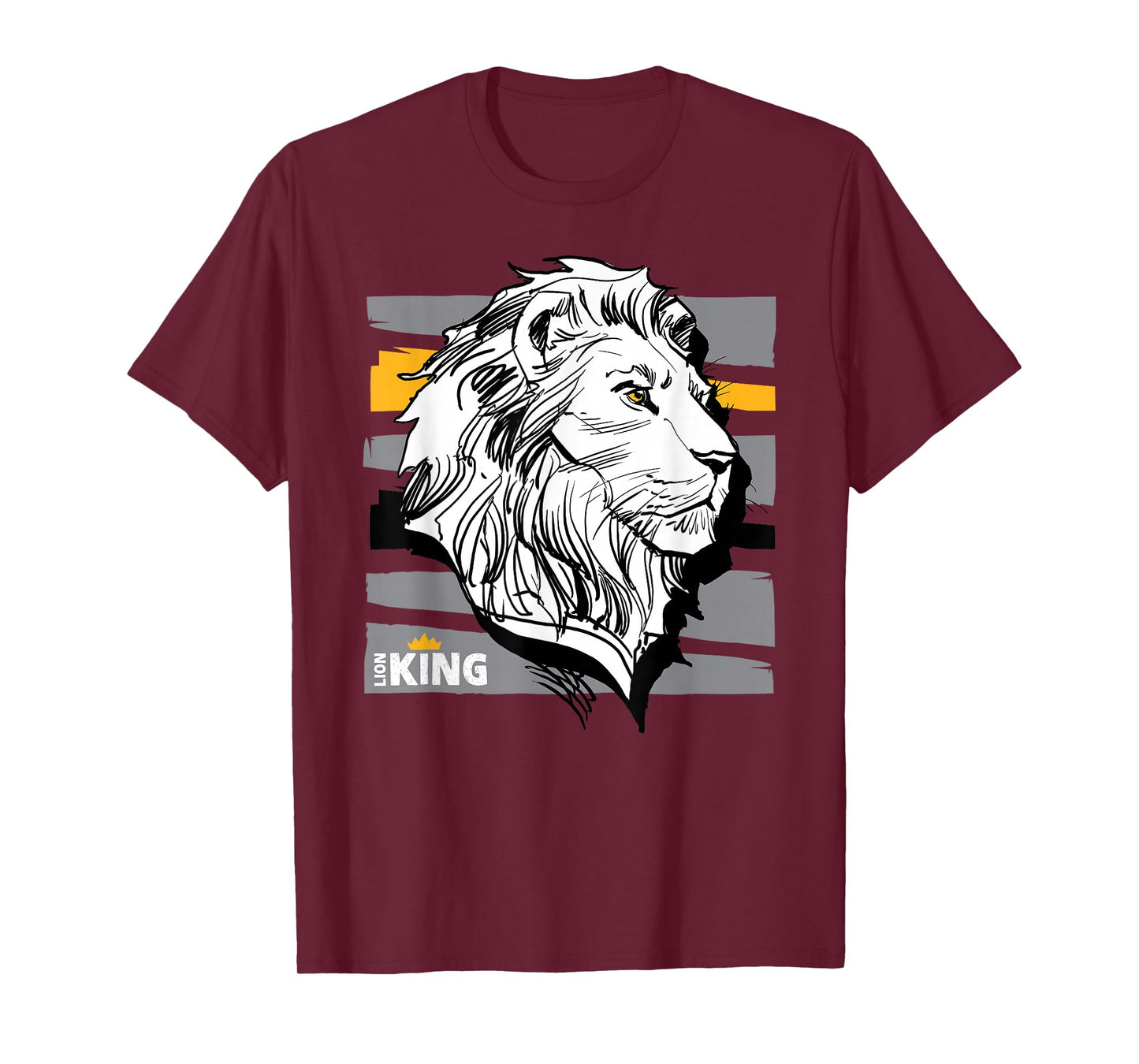 Disney The Lion King Live Action Mufasa Sketched Portrait T-Shirt