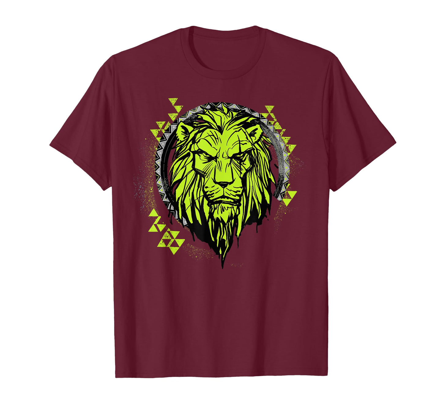 Disney The Lion King Live Action Scar Geometric Circle T-Shirt