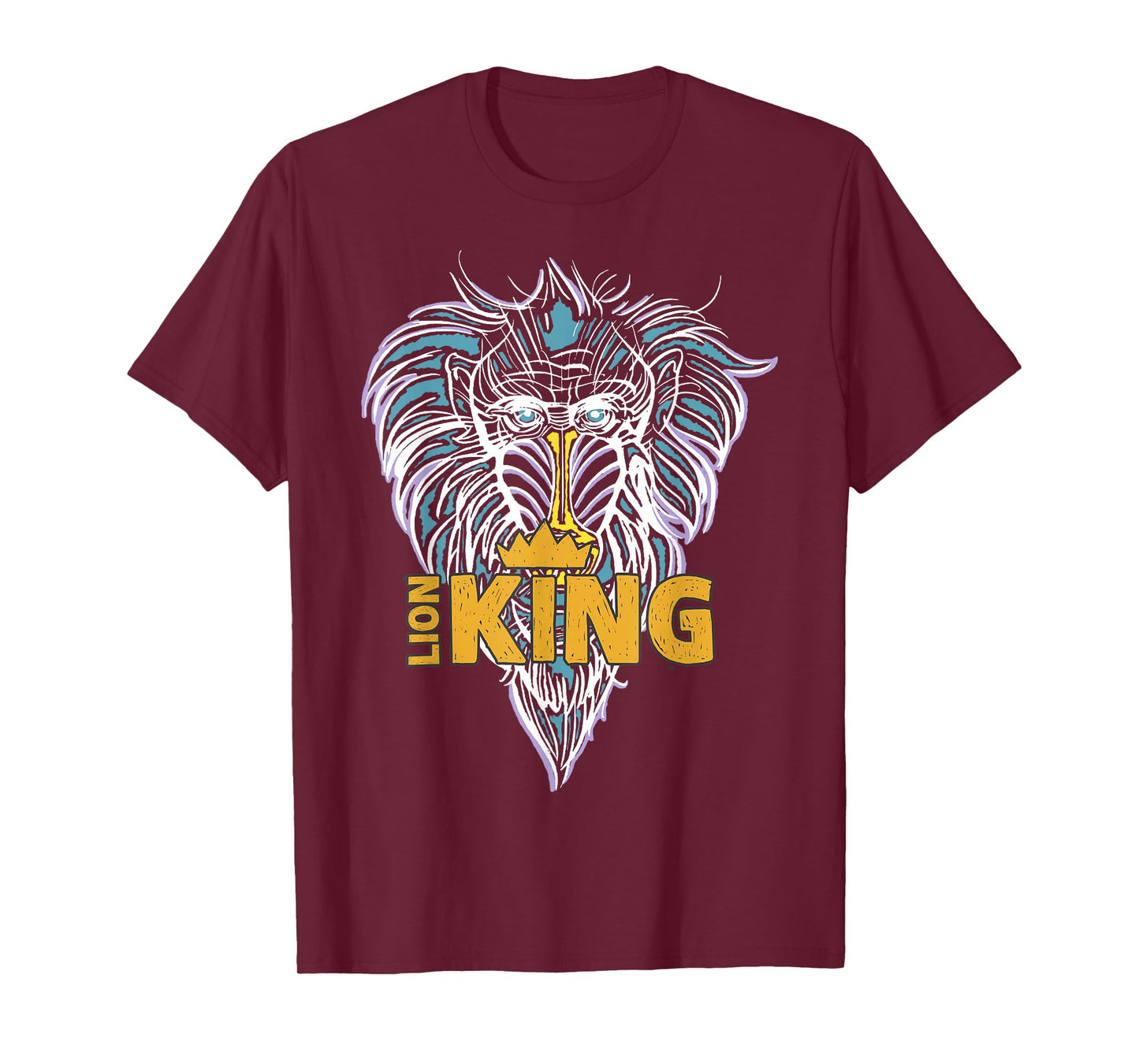 Disney The Lion King Pastel Rafiki Crown Logo T-Shirt