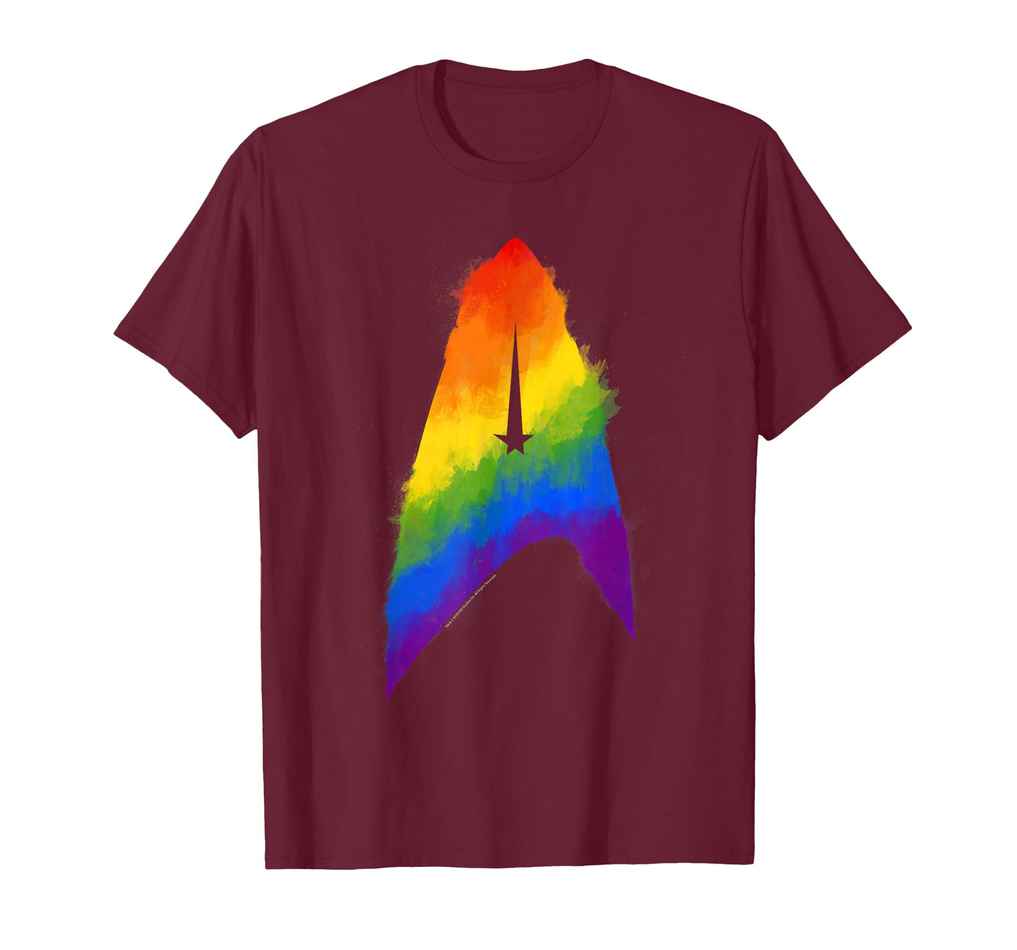 Star Trek Discovery Rainbow Paint Insignia T-Shirt