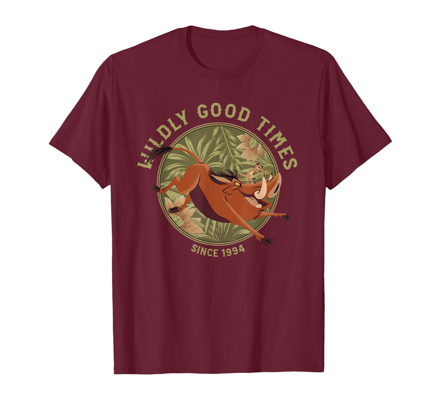 Disney Lion King Anniversary Timon Pumbaa Wildly Good Times T-Shirt