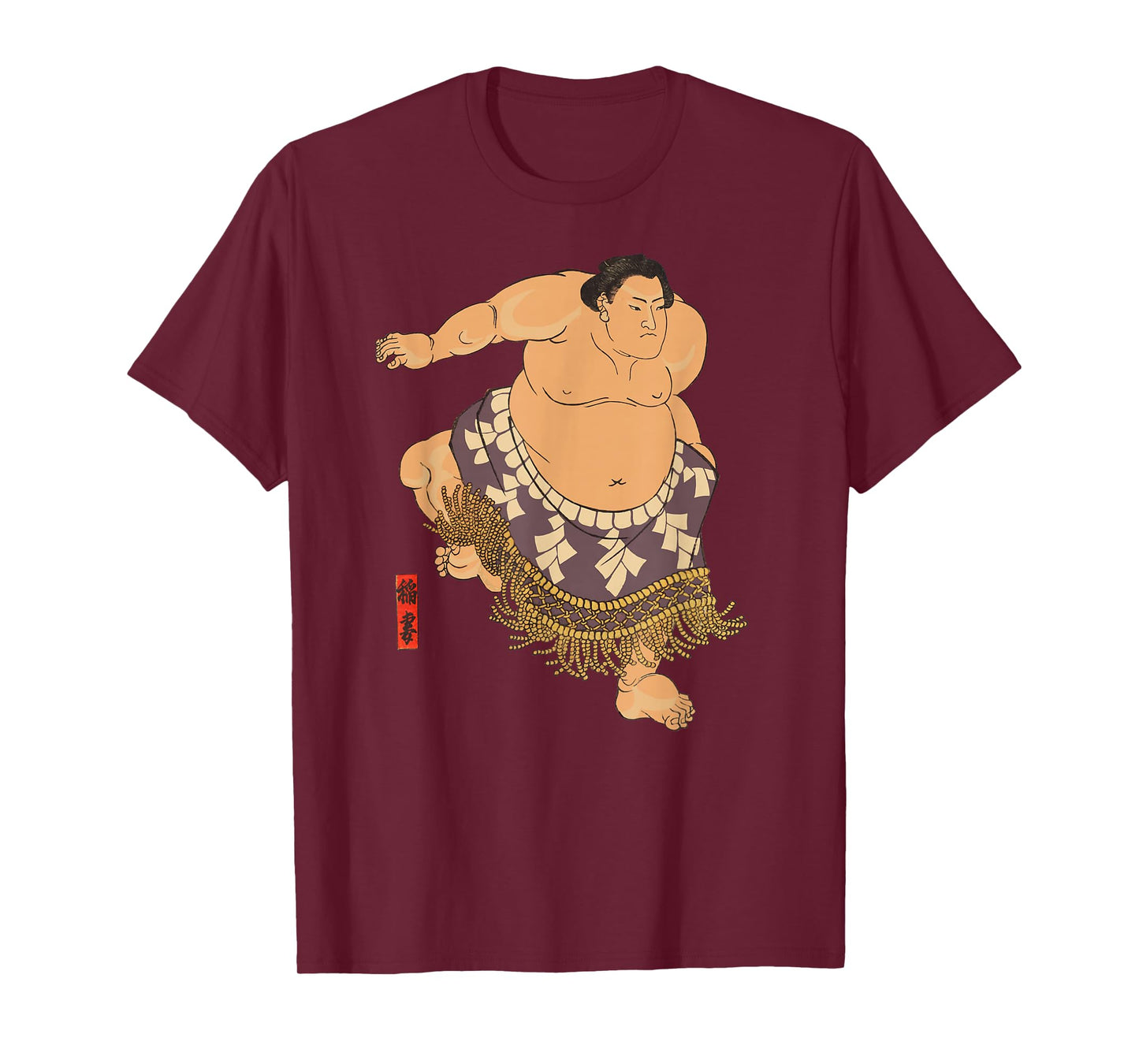 Sumo Wrestler T-Shirt I Love Japanese Sumo Tee Vintage Art T-Shirt