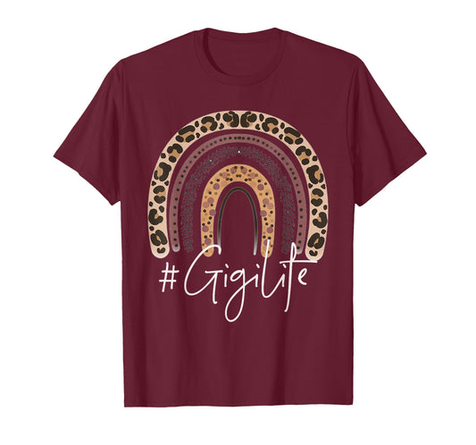 Gigi Life Grandma Cheetah Leopard Women Christmas Fall T-Shirt