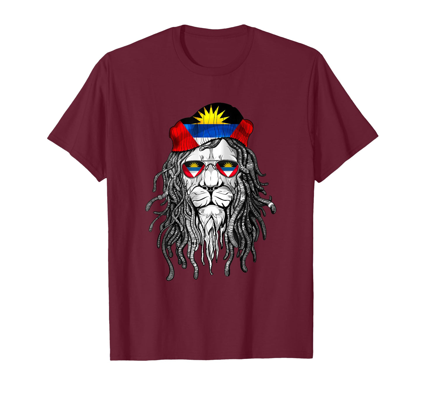 Antigua and Barbuda Tshirt Antigua and Barbuda Flag Lion Tee T-Shirt