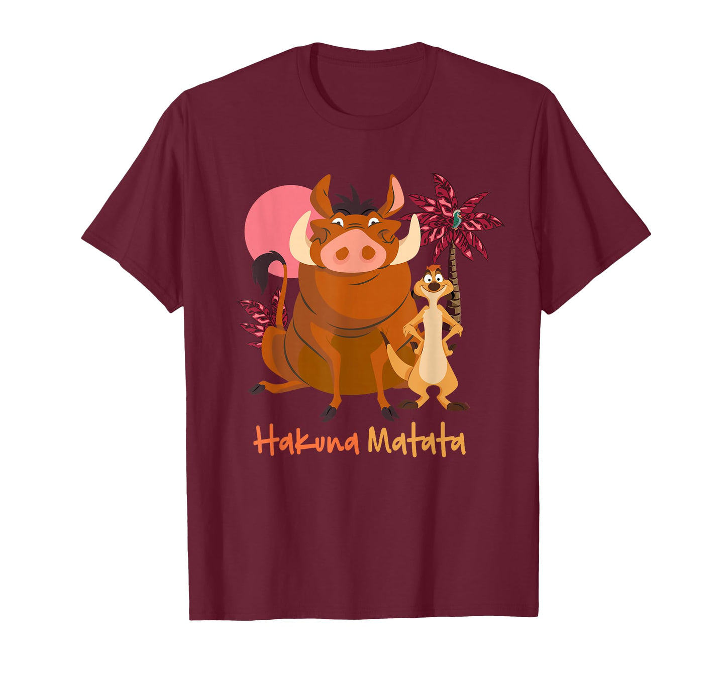 Disney The Lion King Timon & Pumbaa Hakuna Matata Face Front T-Shirt