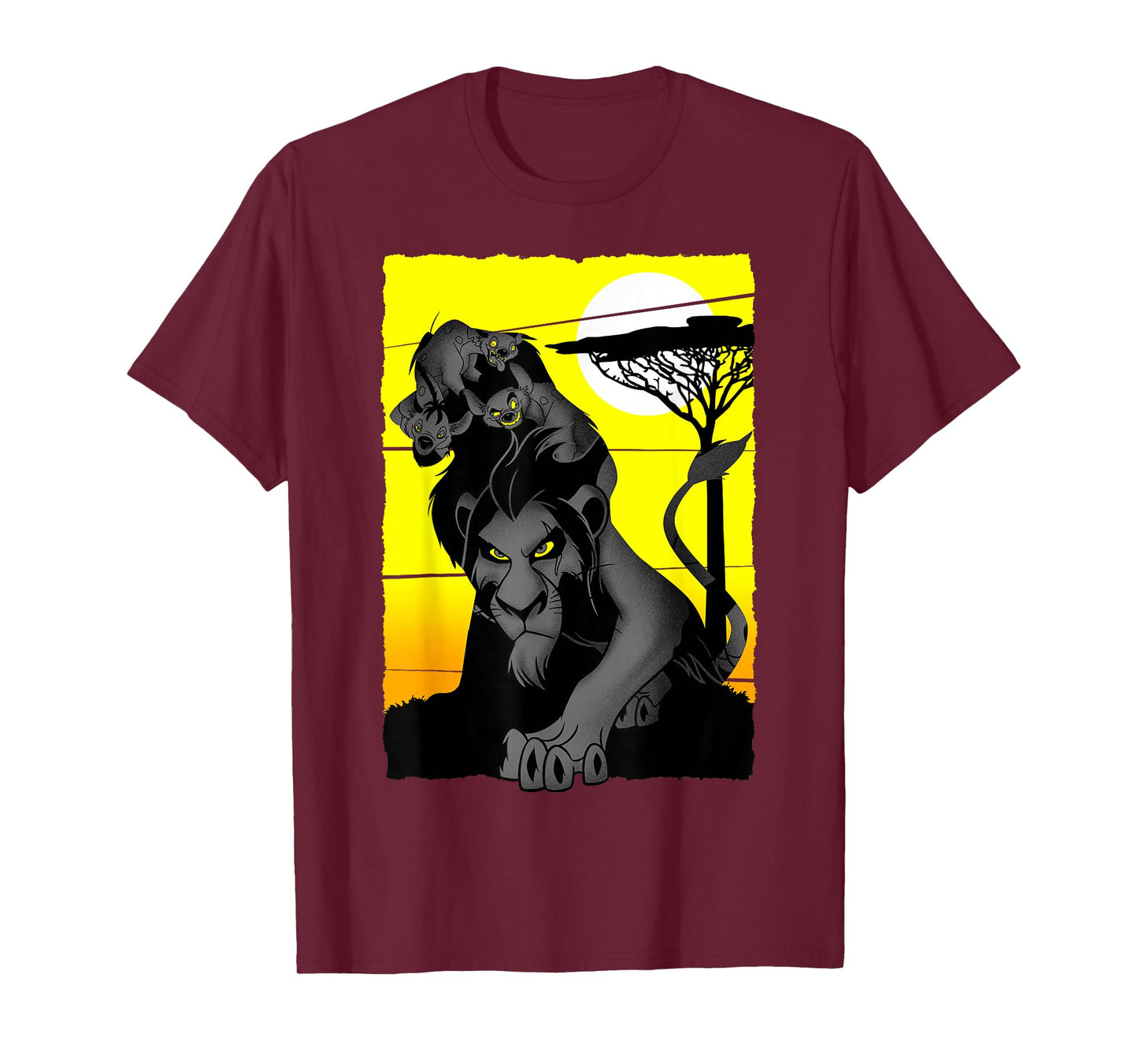Disney Lion King Scar and Hyenas Sahara Group Poster T-Shirt
