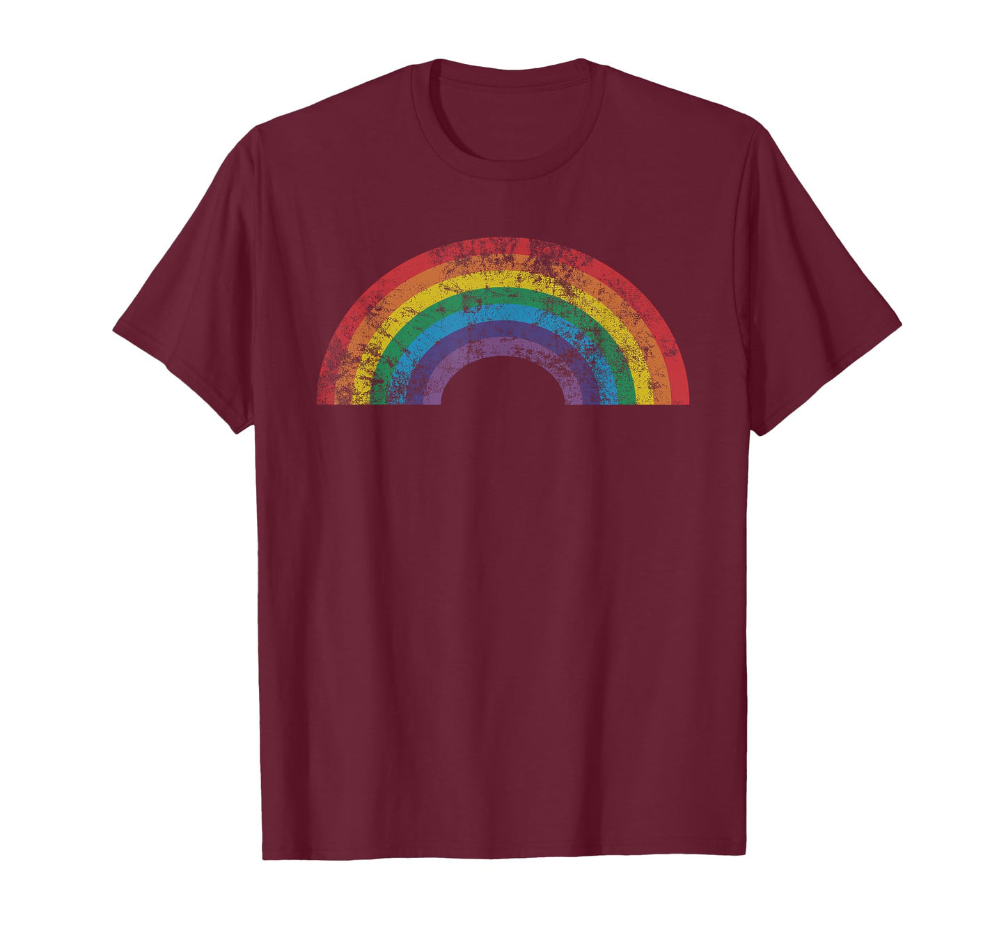 Rainbow Vintage 80's Retro Style Women Men Girls Gift T-Shirt
