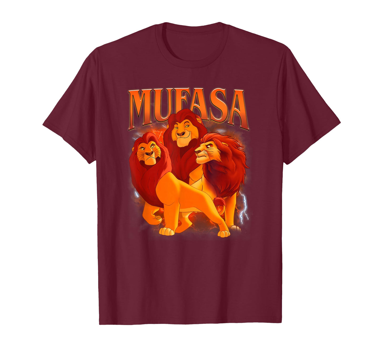 Disney The Lion King Mufasa Multipose Distressed Portrait T-Shirt