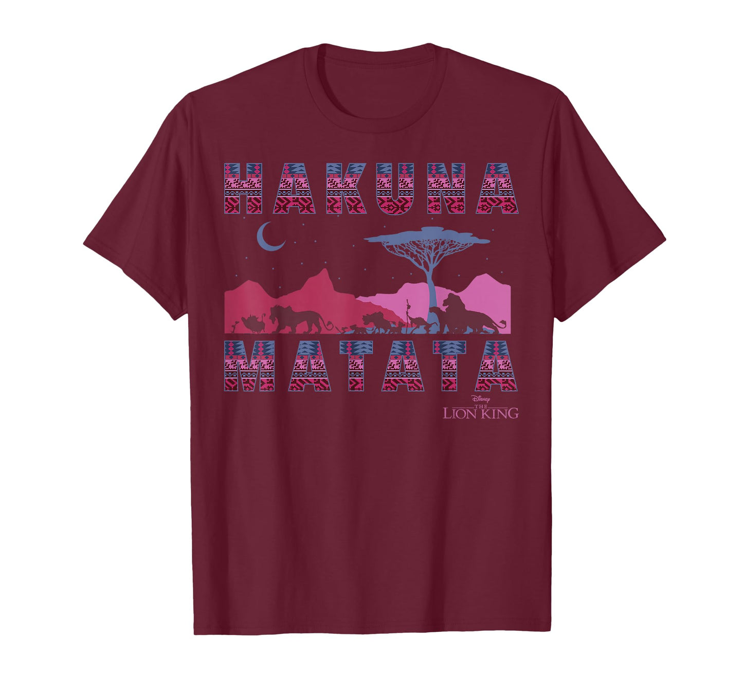 Disney The Lion King Hakuna Matata Moon and Mountains T-Shirt