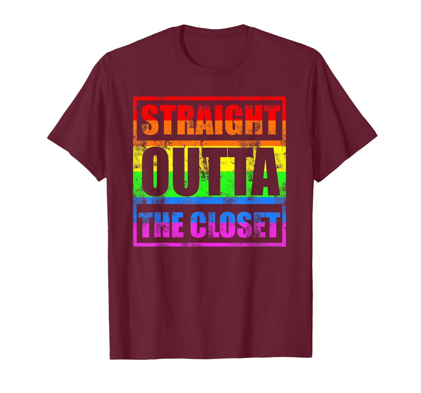 Straight Outta the Closet - LGBT Gay Pride T-Shirt