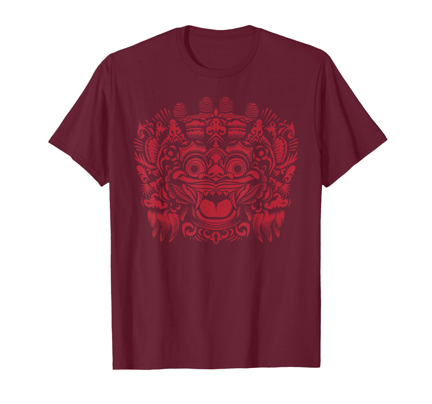 Indonesian Barong Bali Mask Dragon Panther Spirit Indonesia T-Shirt