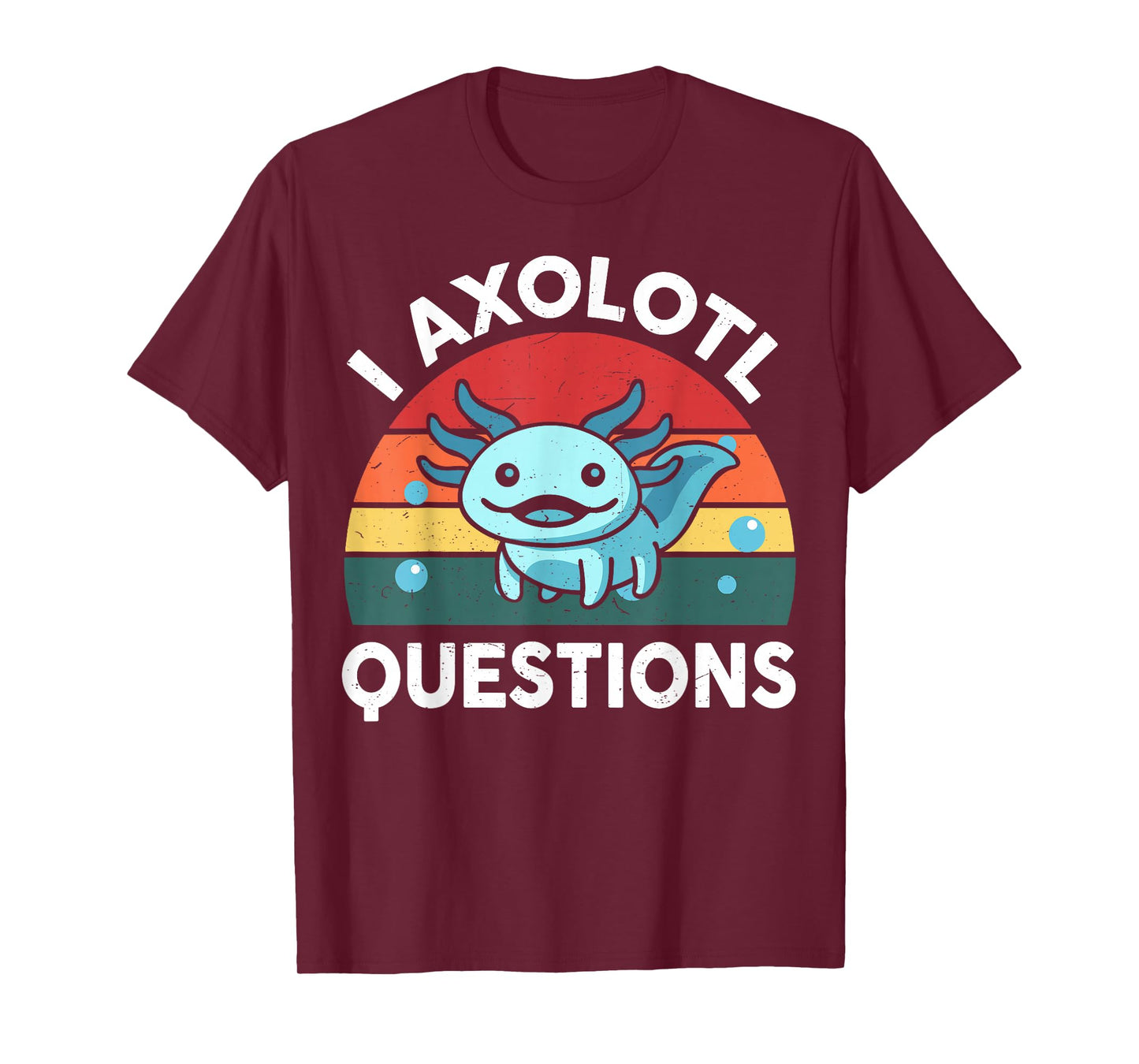 Kids I Axolotl Questions Funny Graphic Tees T-Shirt
