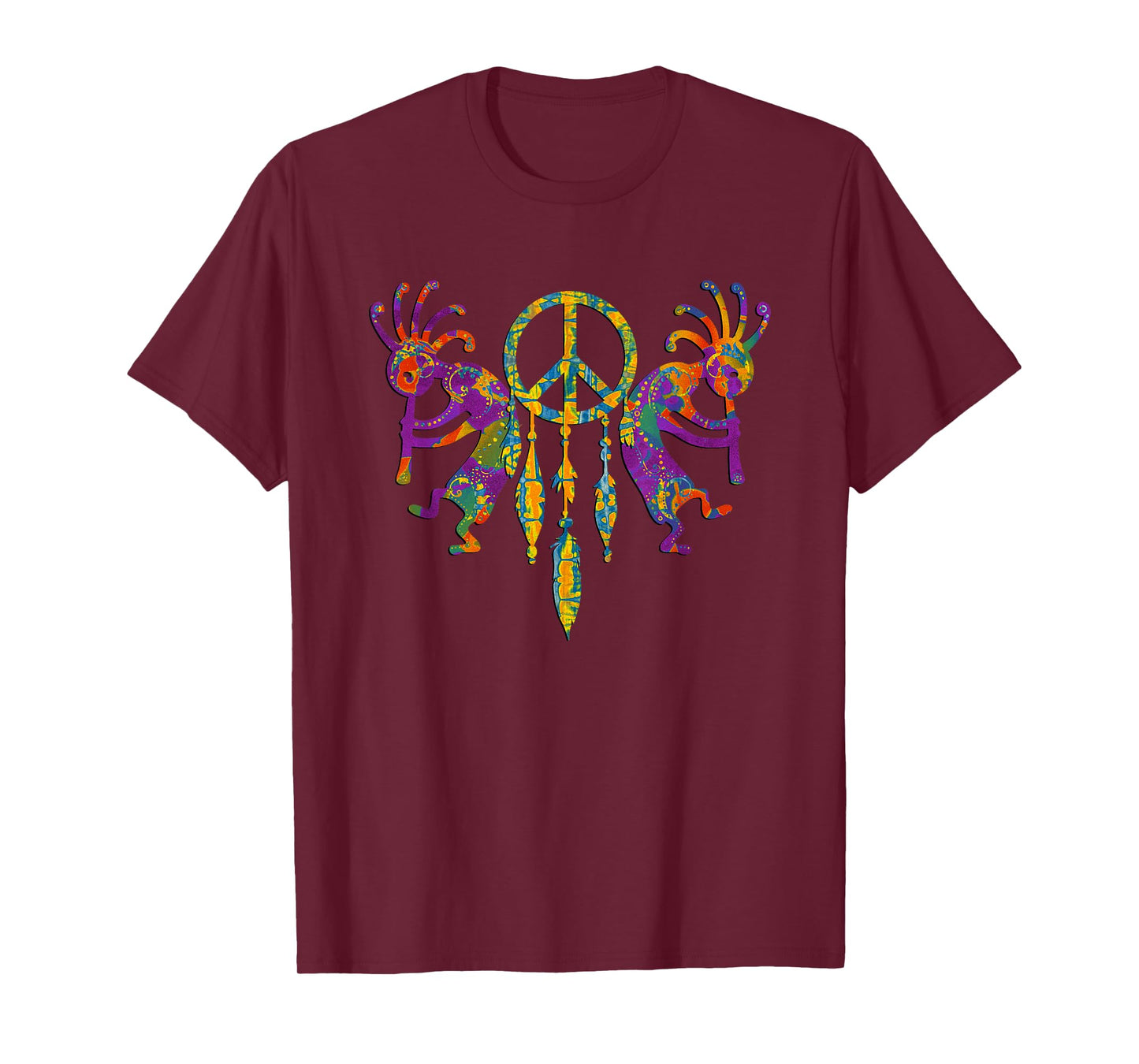 KOKOPELLI Duo - PEACE Dreamcatcher 1 - Culture Fan T-Shirt T-Shirt