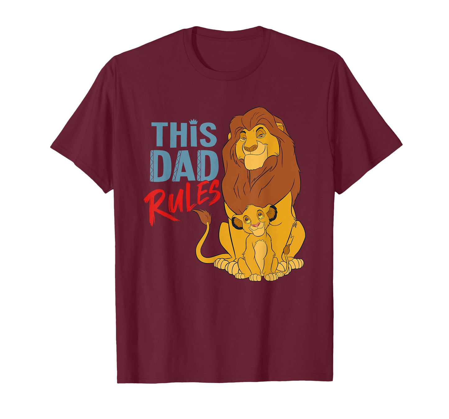 Disney The Lion King Simba and Mufasa This Dad Rules T-Shirt