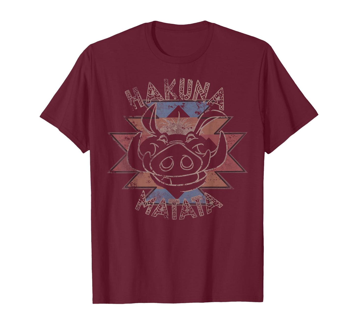 Disney The Lion King Pumbaa Hakuna Matata Distressed Logo T-Shirt