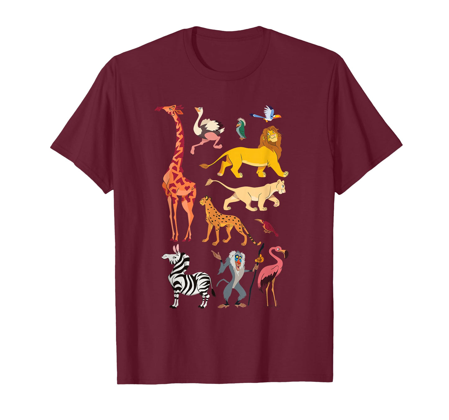 Disney The Lion King Simba and Animals of The Pride Lands T-Shirt