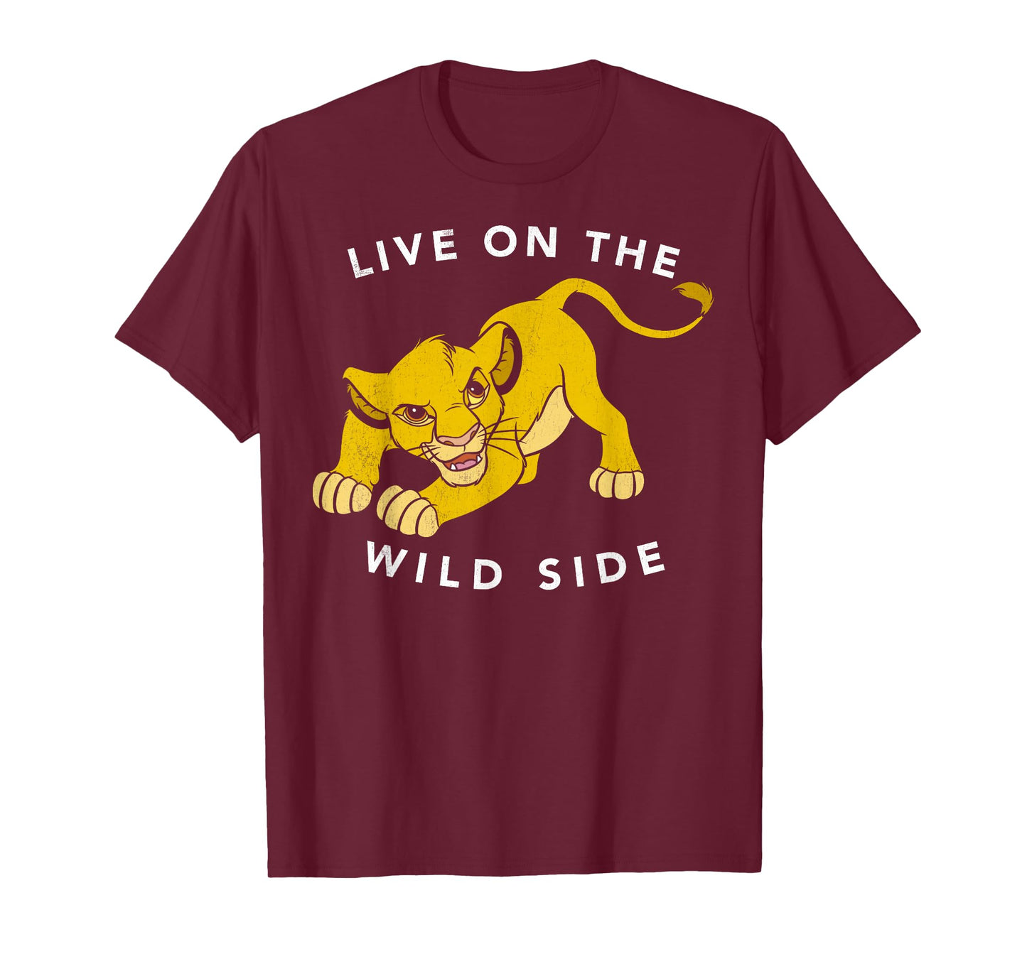 Disney Lion King Simba Live On The Wild Side Fierce Poster T-Shirt