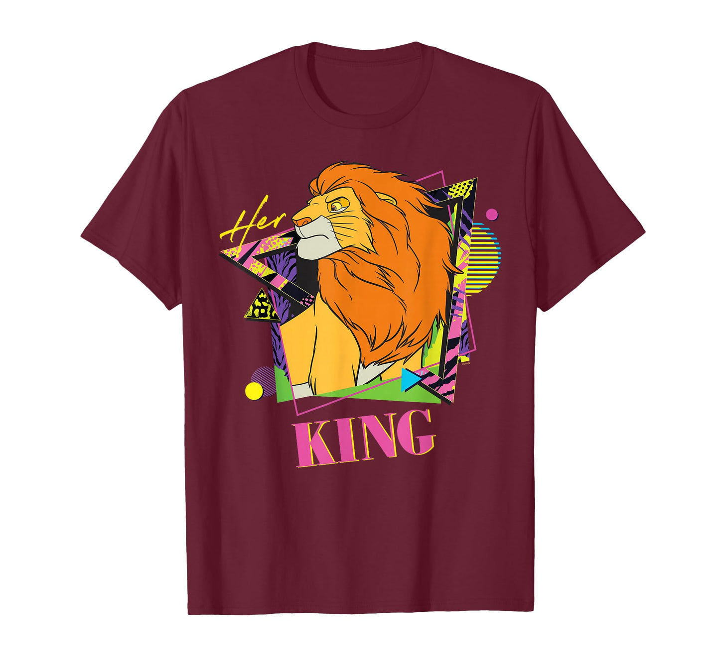 Disney The Lion King Retro ’90s Couples Matching Her King T-Shirt