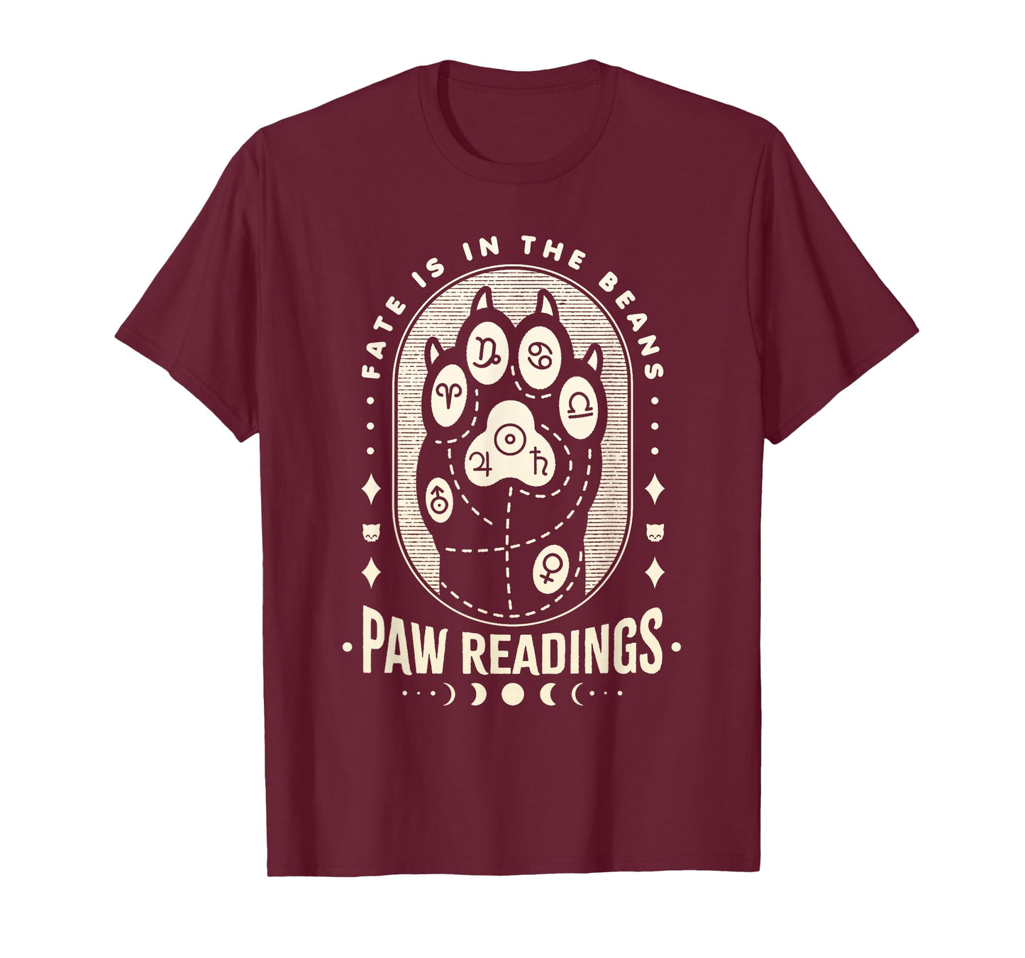 Palmistry Kawaii Cat Paw - Palm Reading Psychic Readings T-Shirt