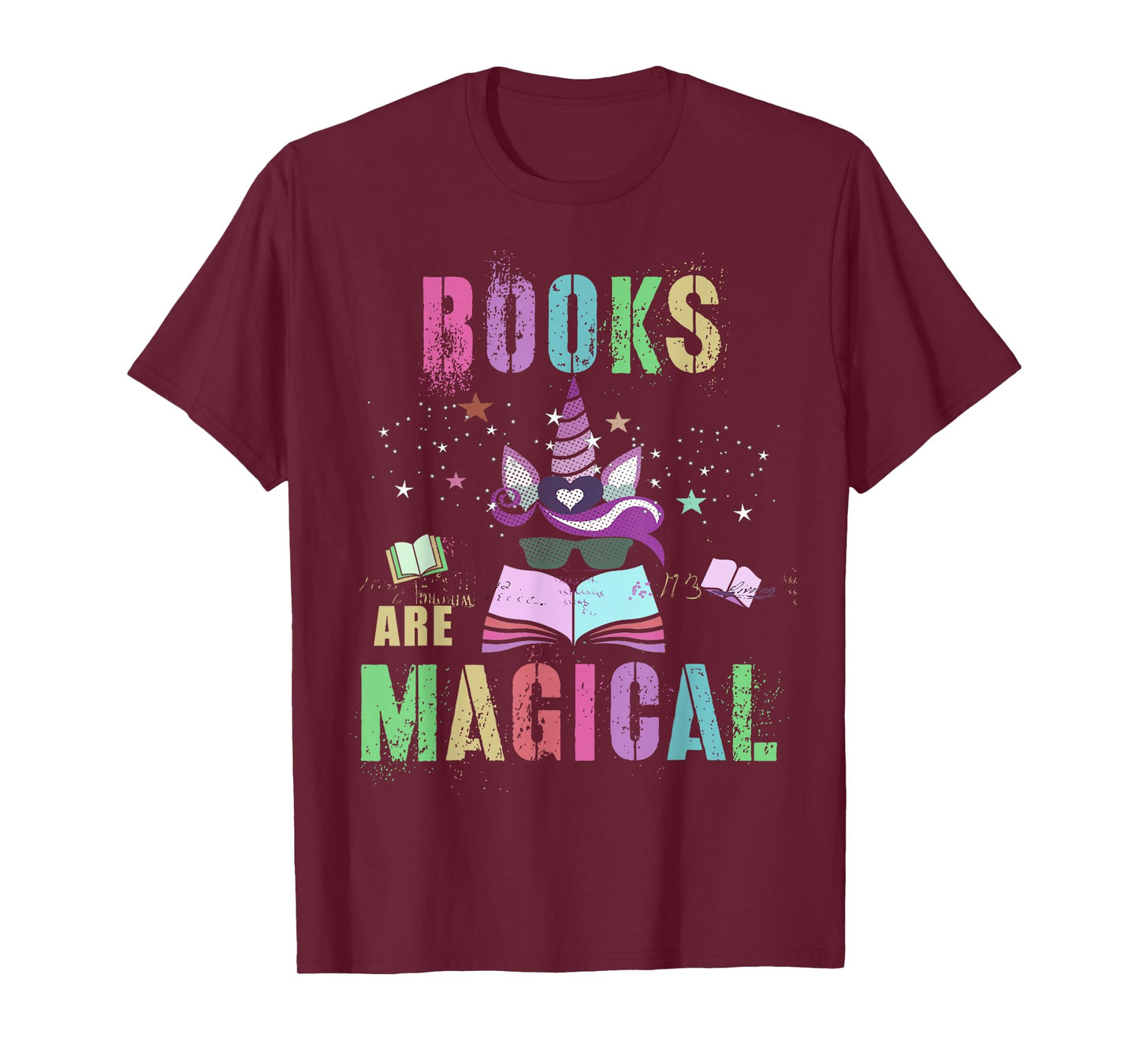 Funny BOOKS ARE MAGICAL I'm Unicorn School Library Squad Mom T-Shirt