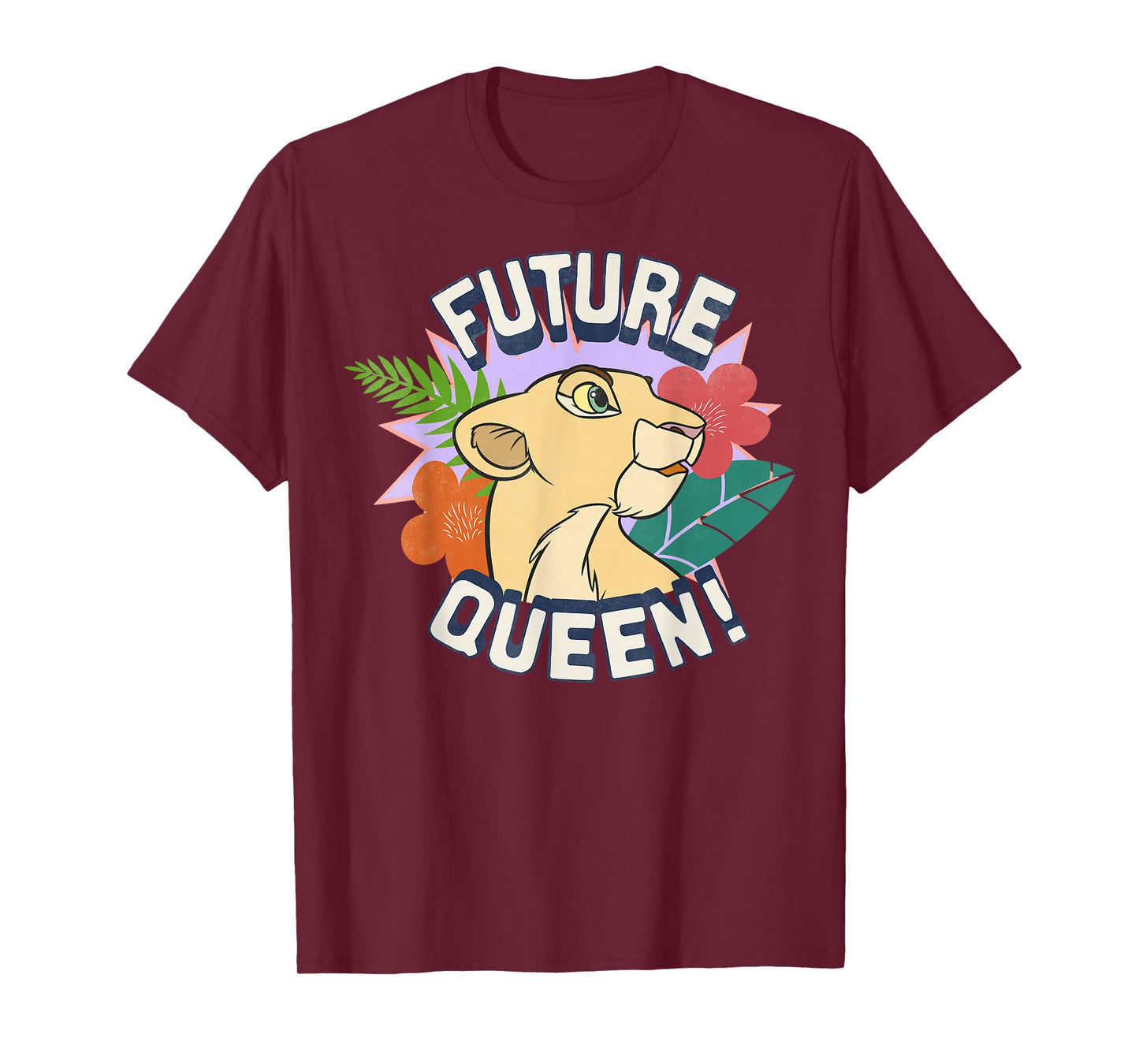 Disney Lion King Nala Future Queen Flowers Graphic T-Shirt T-Shirt