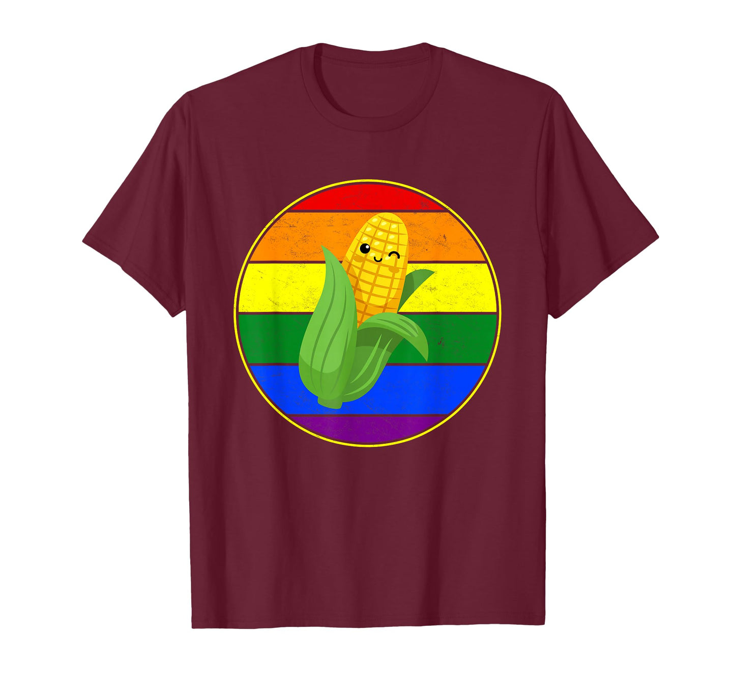 Gay Vegetable Kawaii Cute Corn Cob Lover LGBTQ Stuff Teens T-Shirt