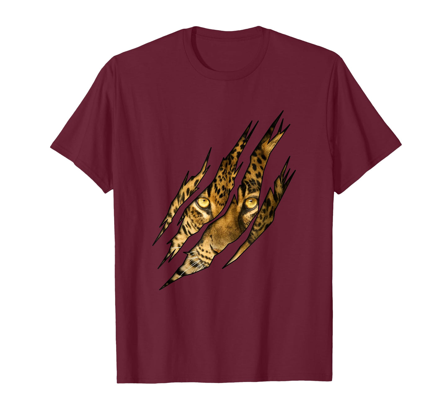 Leopard Cheetah Tiger Leopard Face Lion Cat Apparel T-Shirt Small
