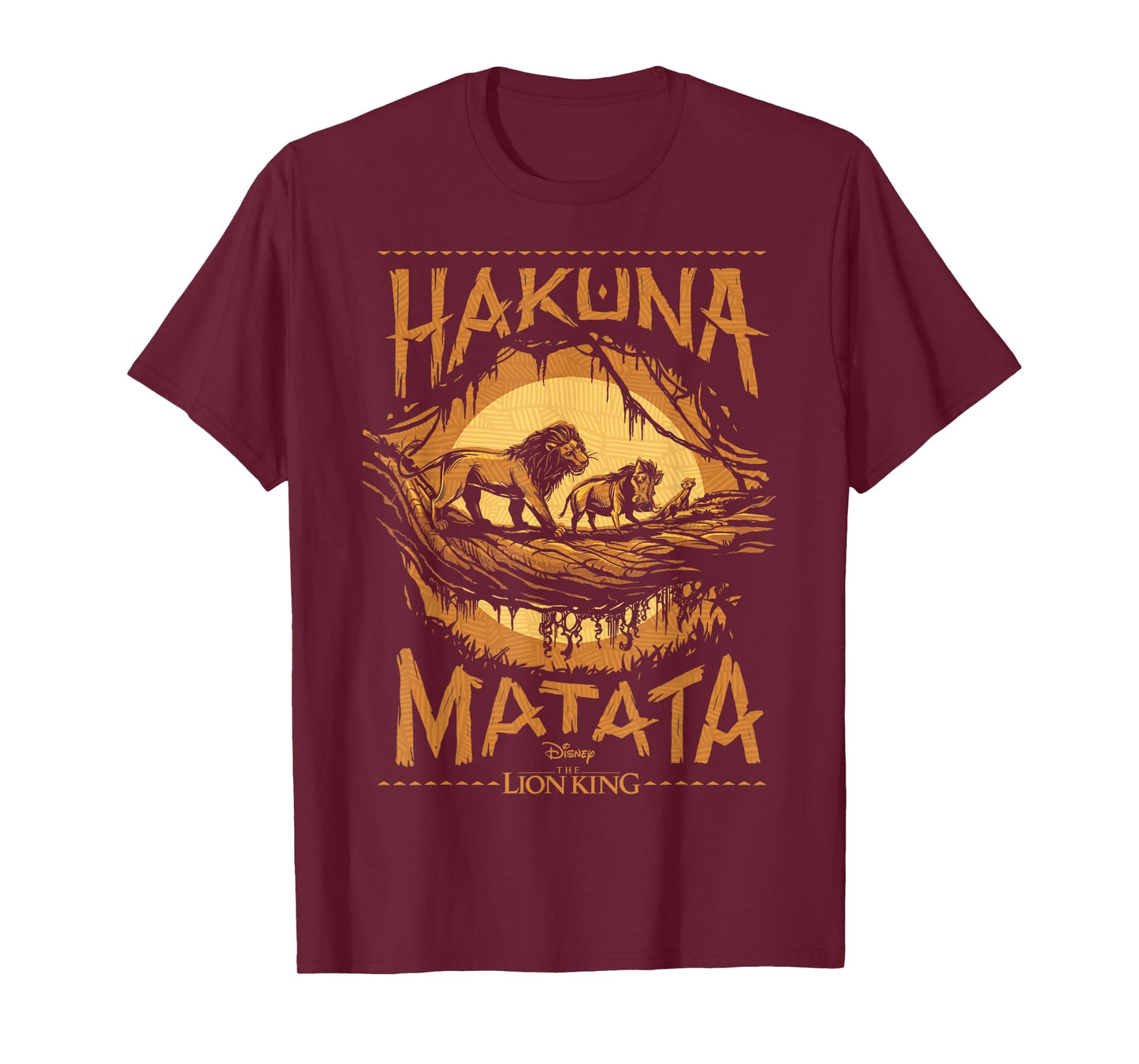 Disney The Lion King Live Action Hakuna Matata Sunset Poster T-Shirt