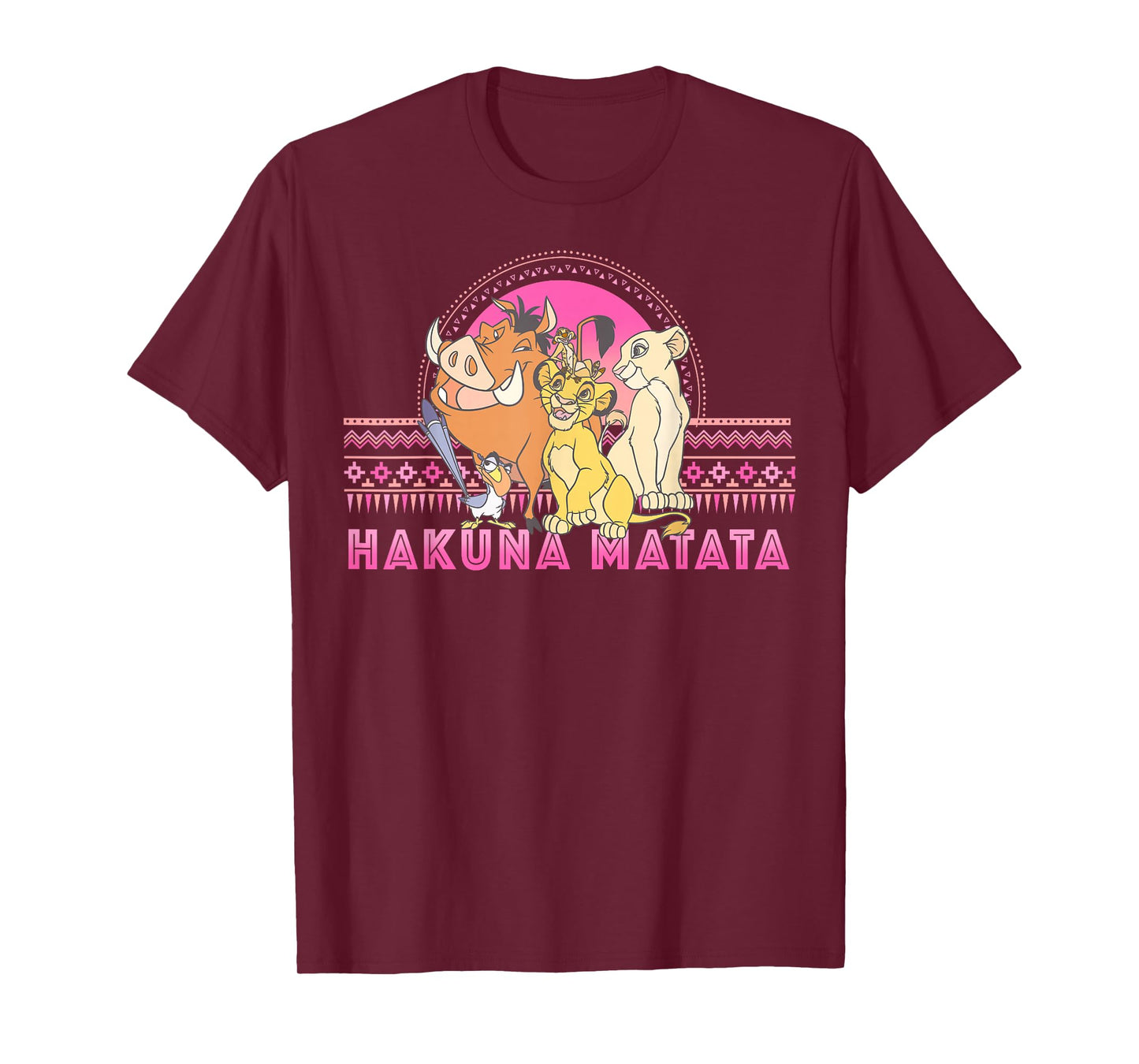Disney Lion King Hakuna Matata Circle Artsy Portrait T-Shirt
