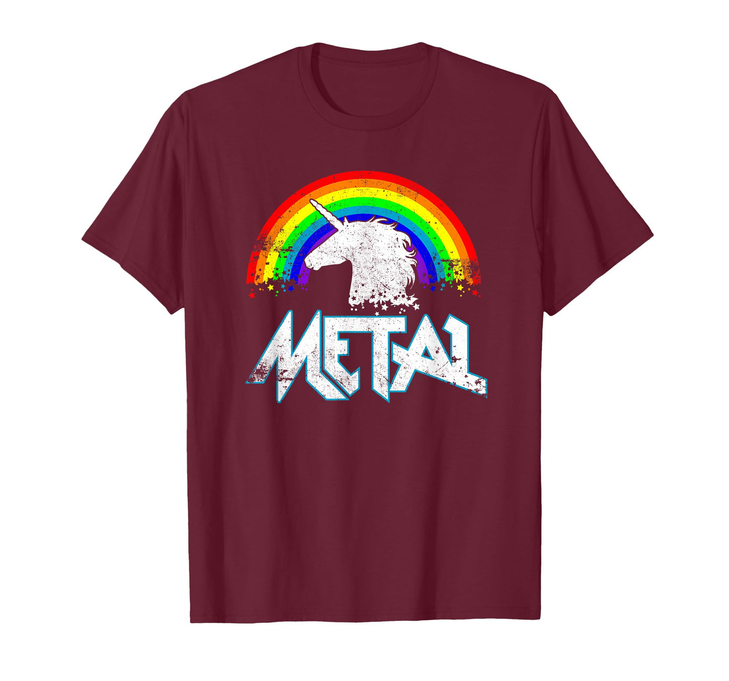 Metal Unicorn Funny Rocker Music Band Festival T Shirt Gift T-Shirt