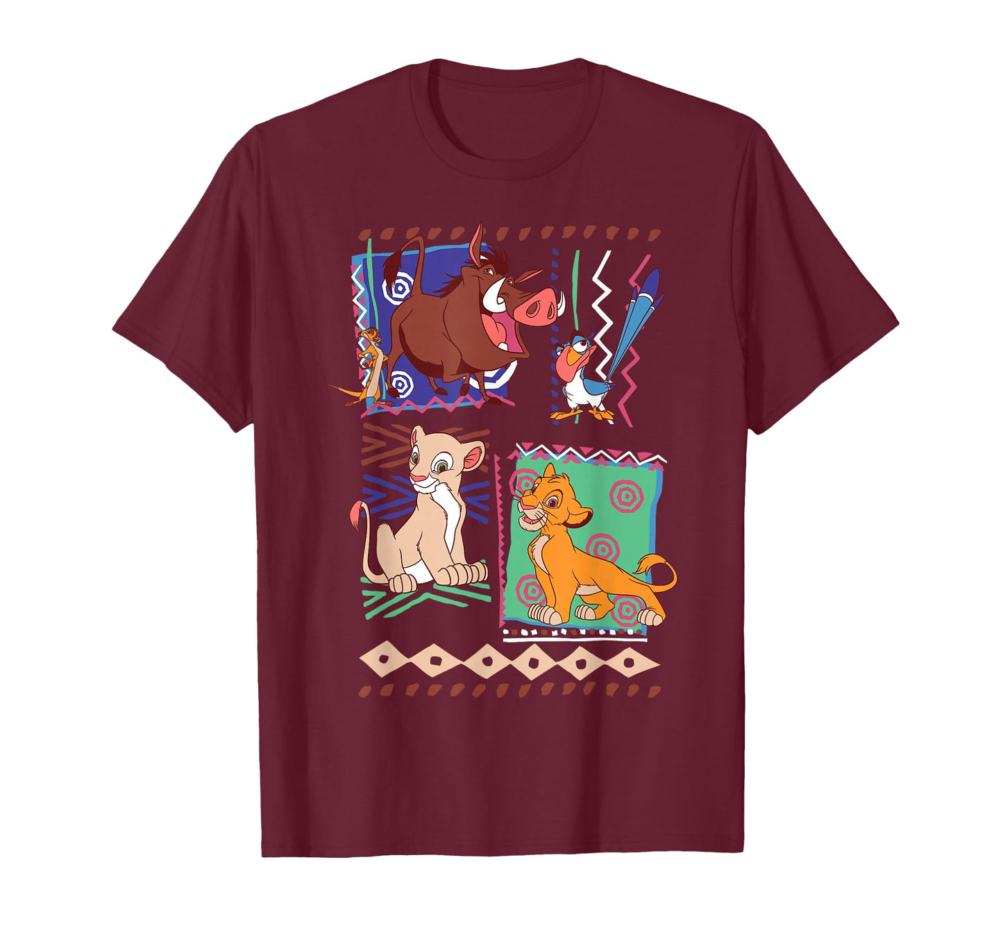 Disney Lion King Simba and Timon Graphic T-Shirt T-Shirt