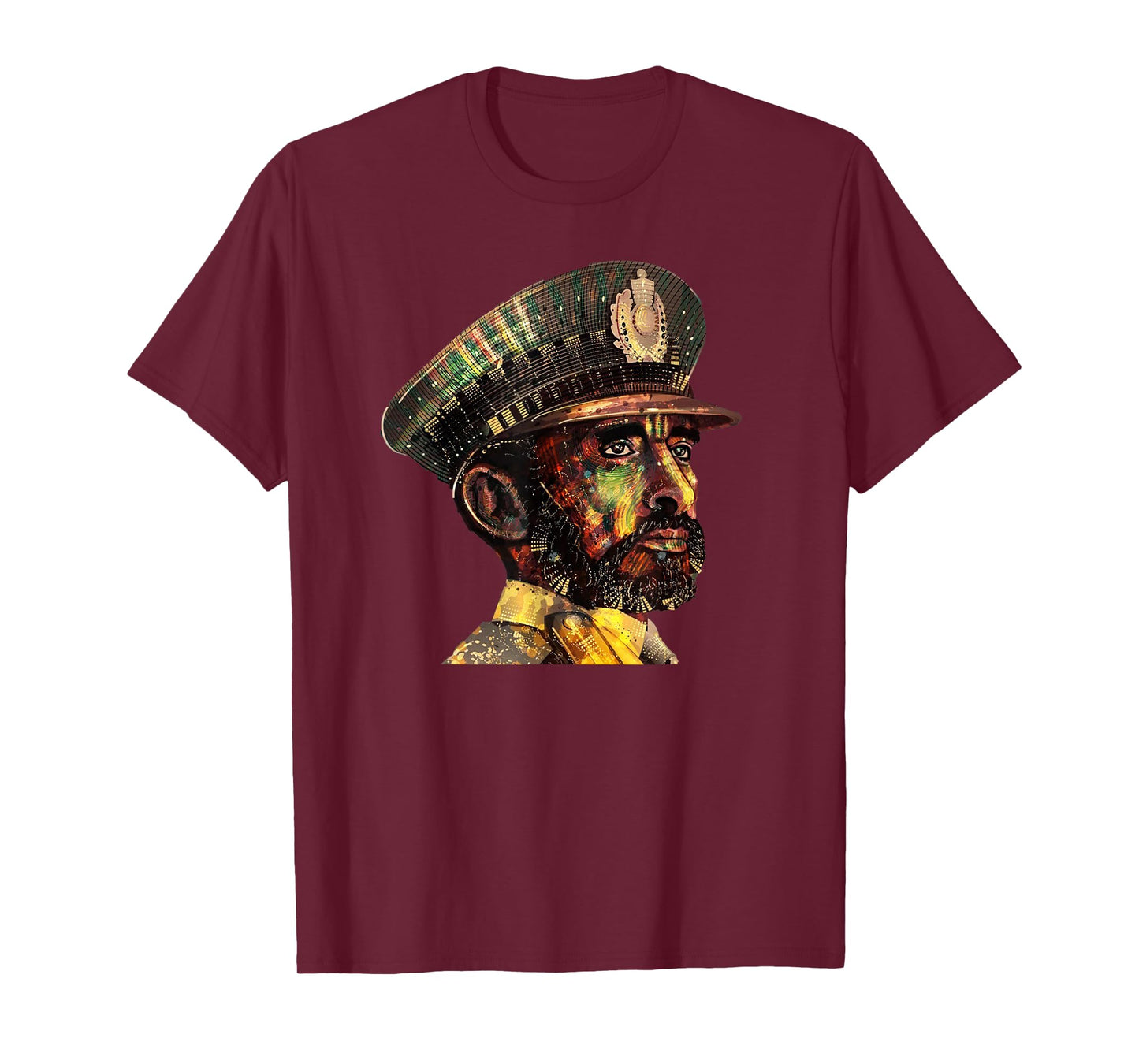 Ethiopian Visionary Emperor Haile Selassie Rasta Jamaican T-Shirt