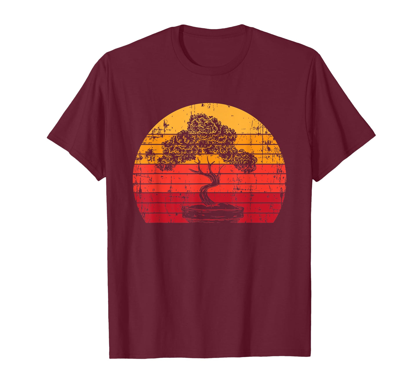 Bonsai Tree Whisperer Japanese Gardener Minimalist Sun Gift T-Shirt