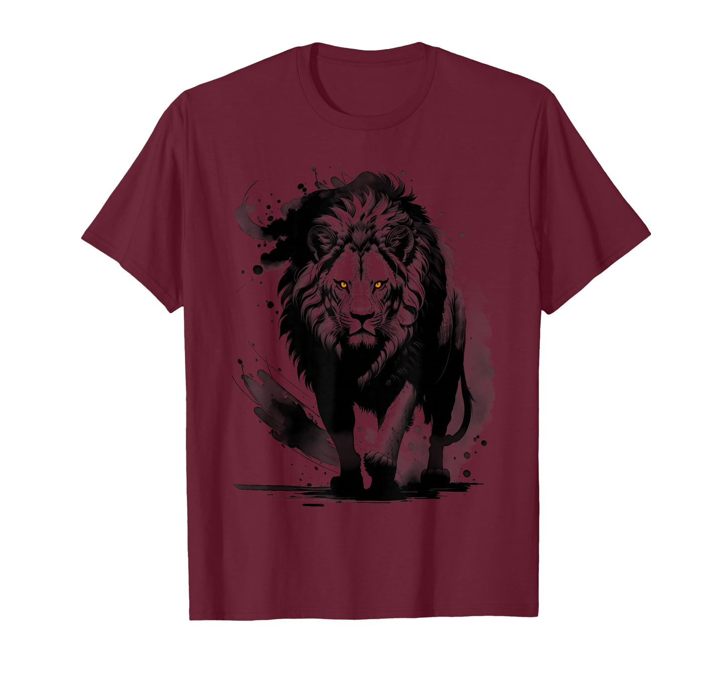 Stylish and Fashionable Lion Artistic Design T-Shirt