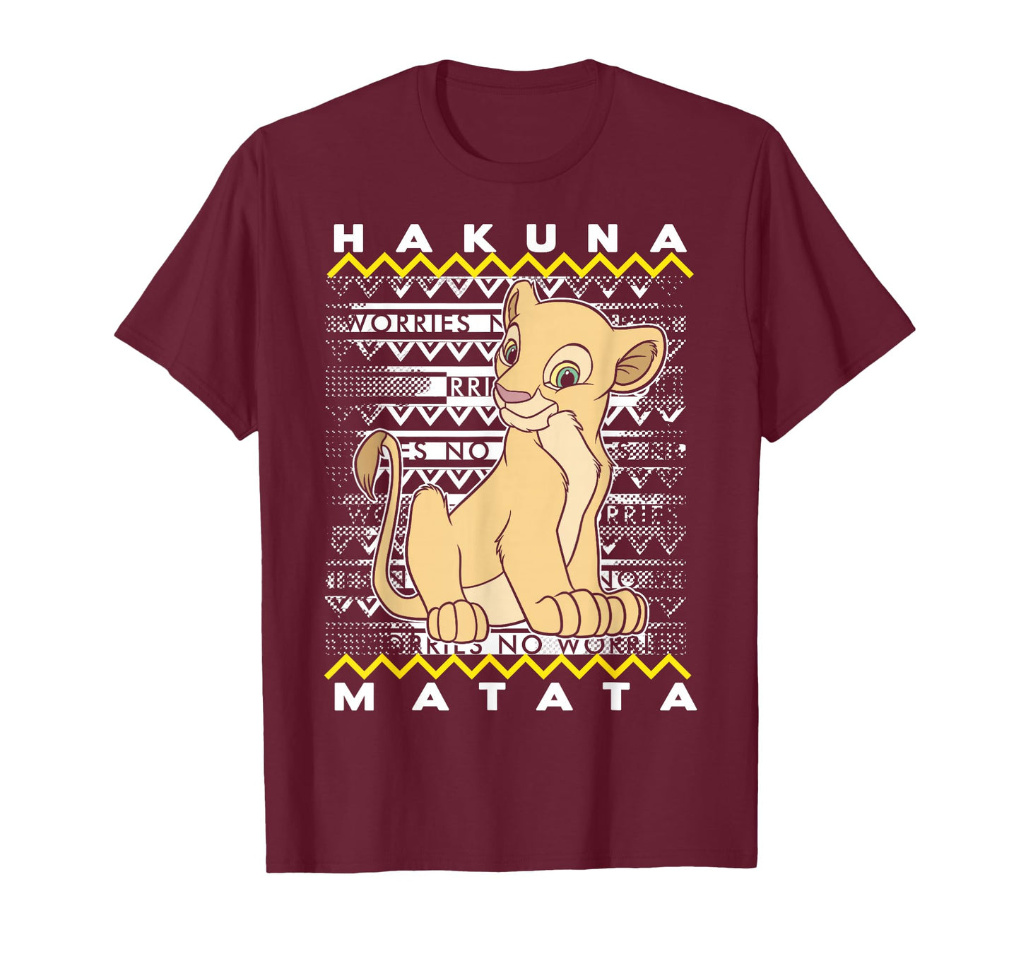 Disney Lion King Nala Ugly Christmas Graphic T-Shirt T-Shirt