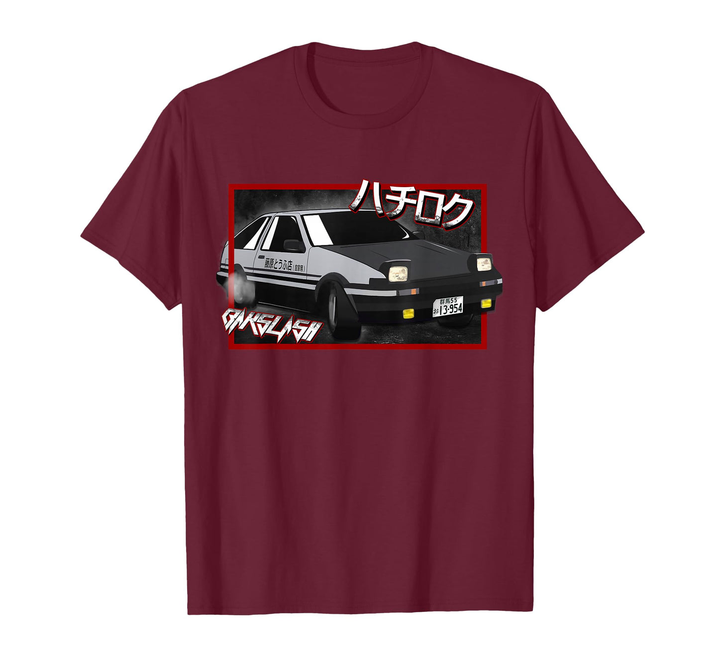 JDM Drift Anime Manga Car Hachiroku T-Shirt
