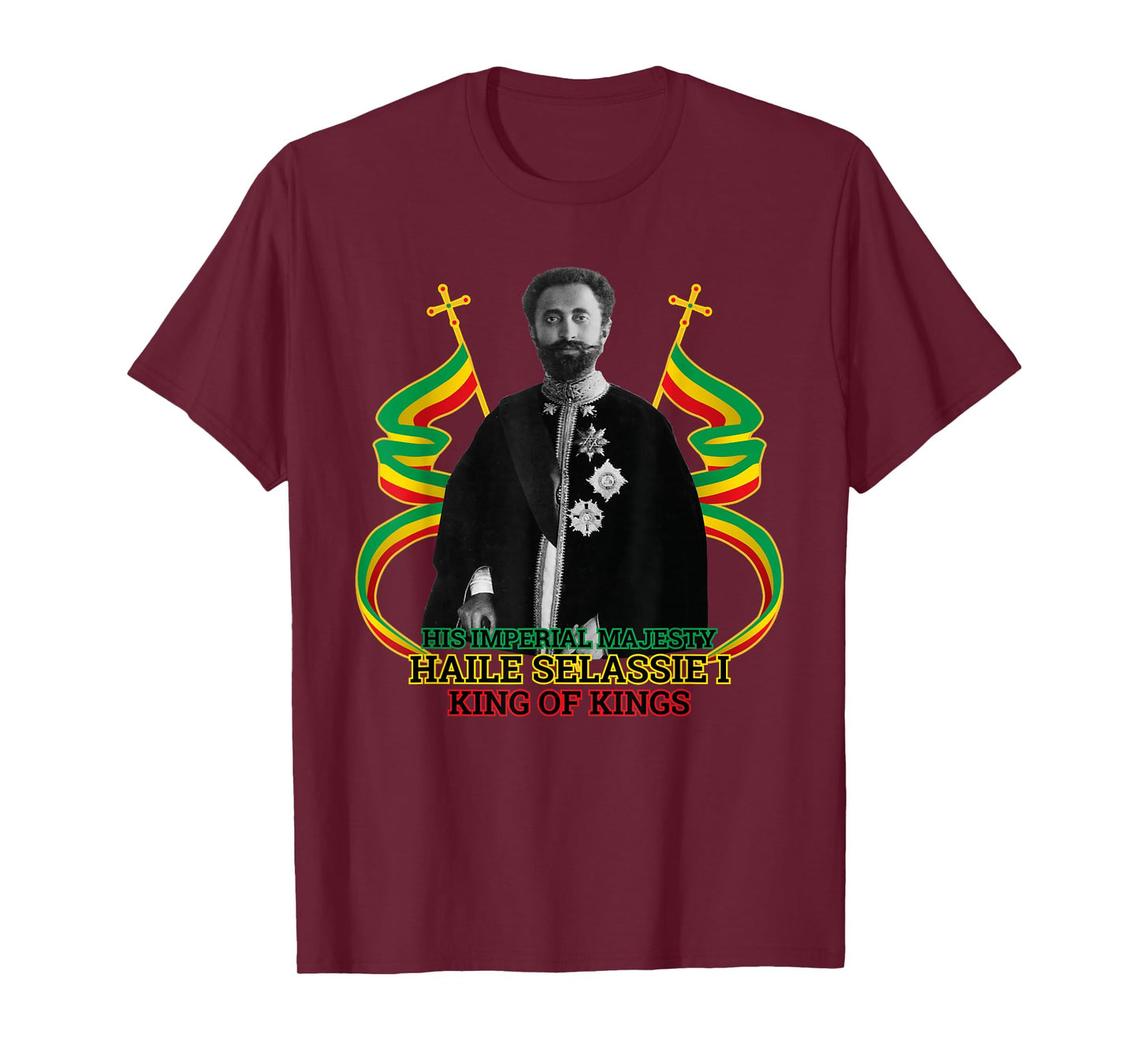 Ras Tafari His Imperial Majesty Haile Selassie T-Shirt