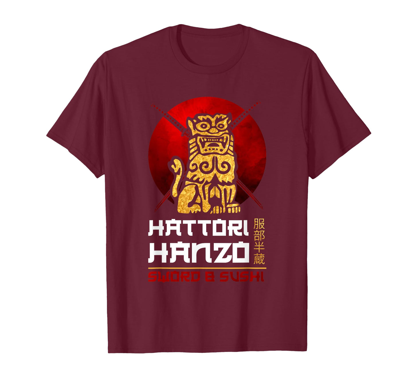Japanese Warrior Oni No Hanzo Ninja Sword Samurai Fighter T-Shirt