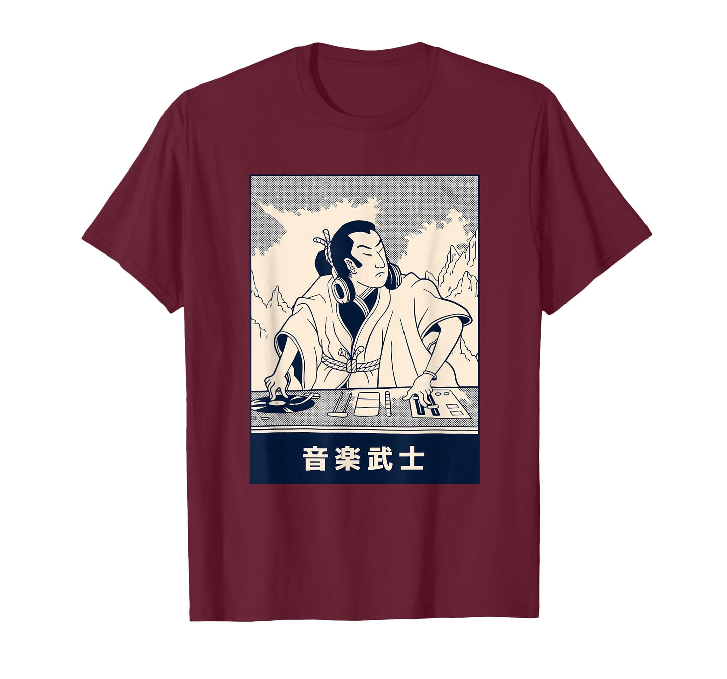 Japanese Samurai DJ Disco T-Shirt