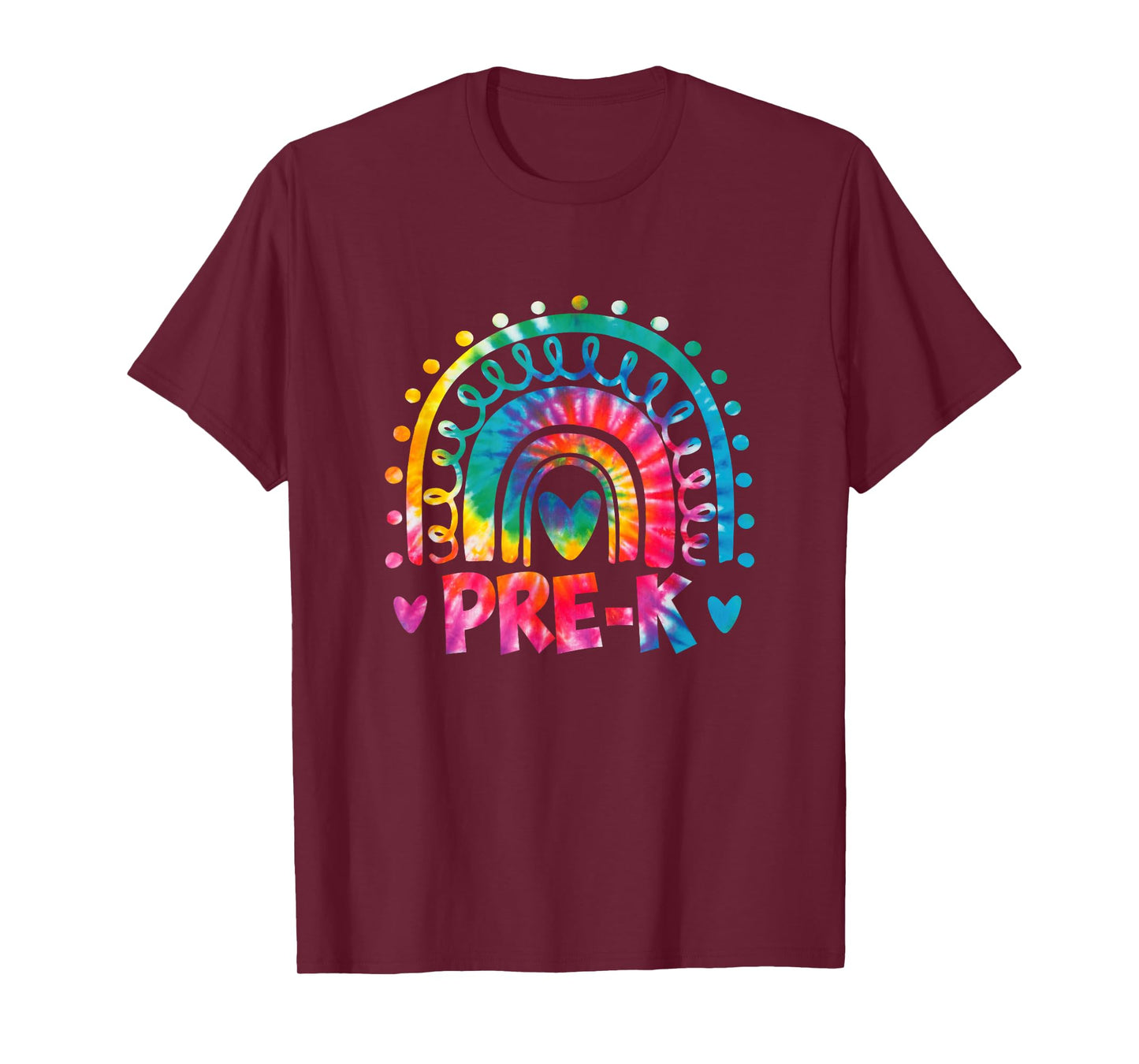 Tie Dye Prek Teacher Rainbow Preschool Back to School Girl T-Shirt