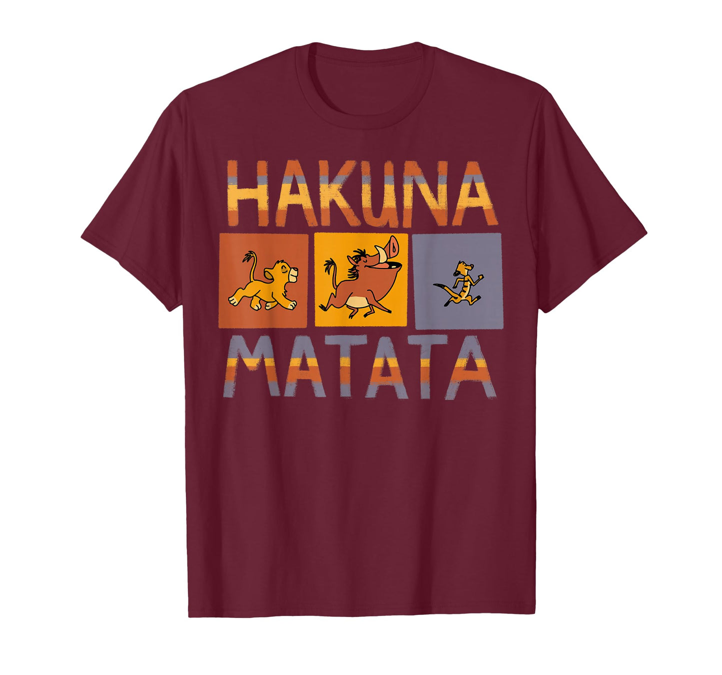 Disney The Lion King Hakuna Matata Solid Blocks T-Shirt